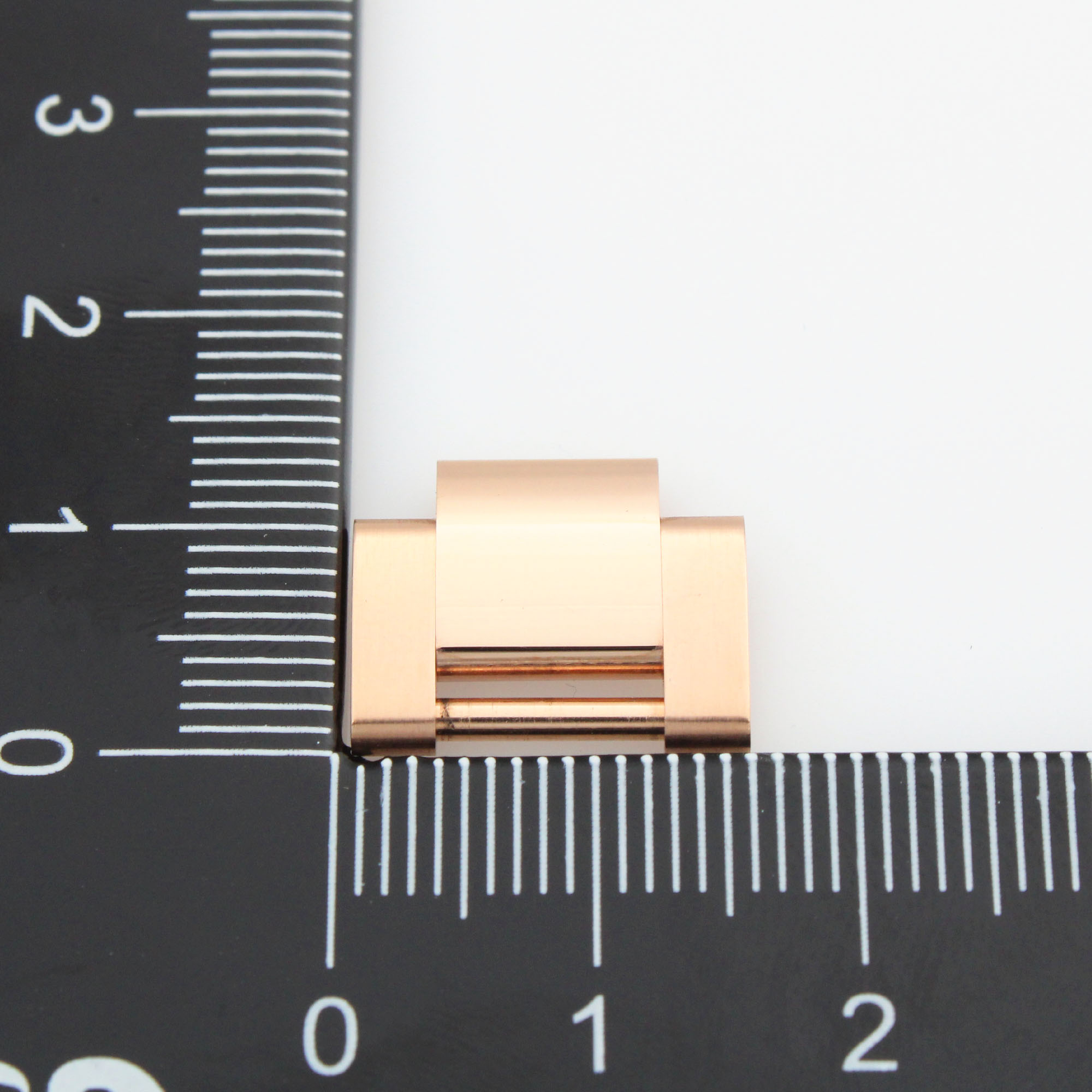 Factory Rolex oyster link 18K rose gold, 15.4mm wide solid thumbnail 2