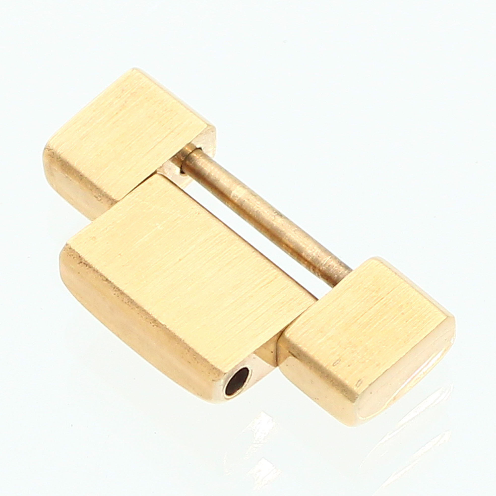 Cartier 18K yellow gold half-link 18.0mm wide for Pasha 38mm watch thumbnail 2
