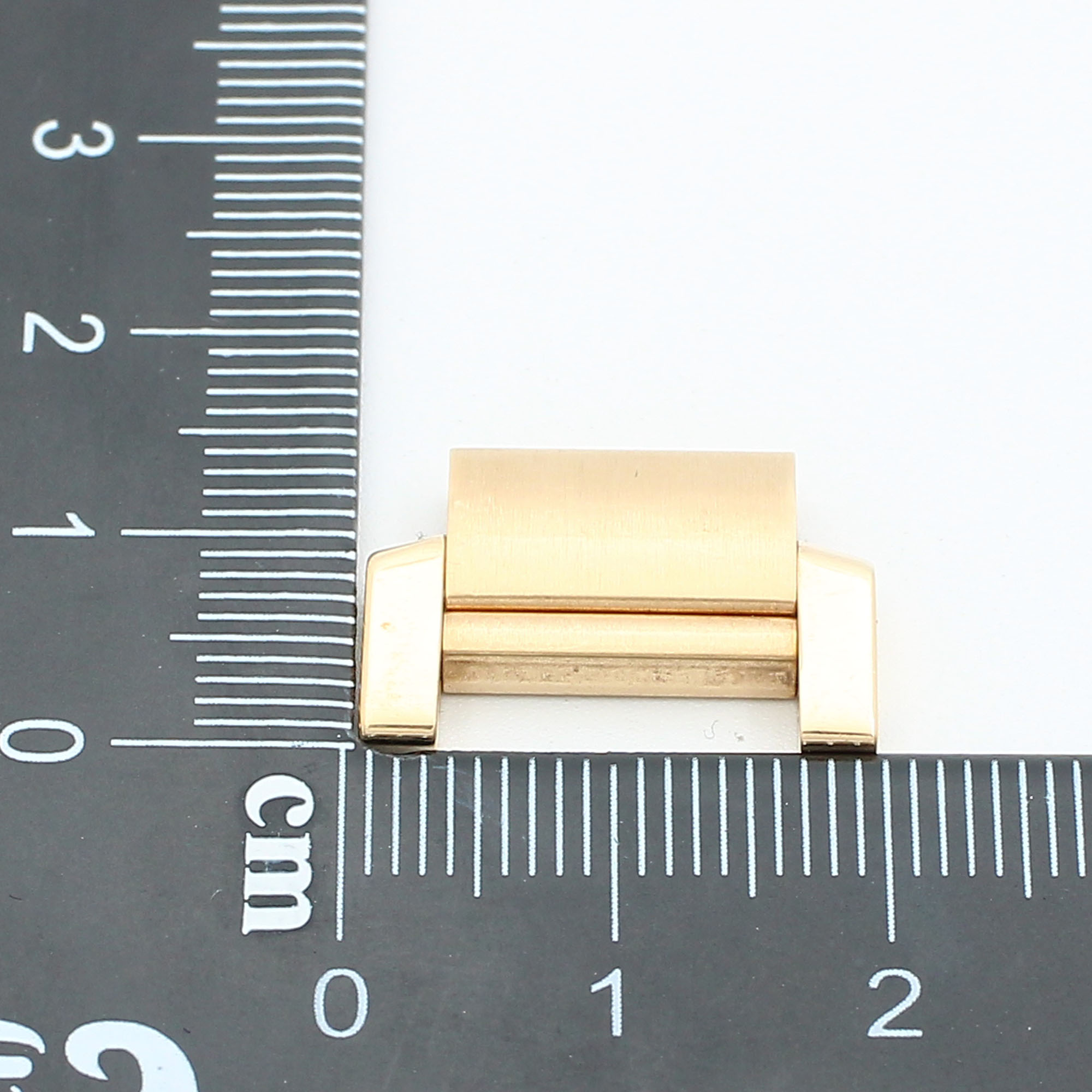 Cartier solid full link 1 crew 18k yellow gold 19.0mm wide Tank Francaise thumbnail 2