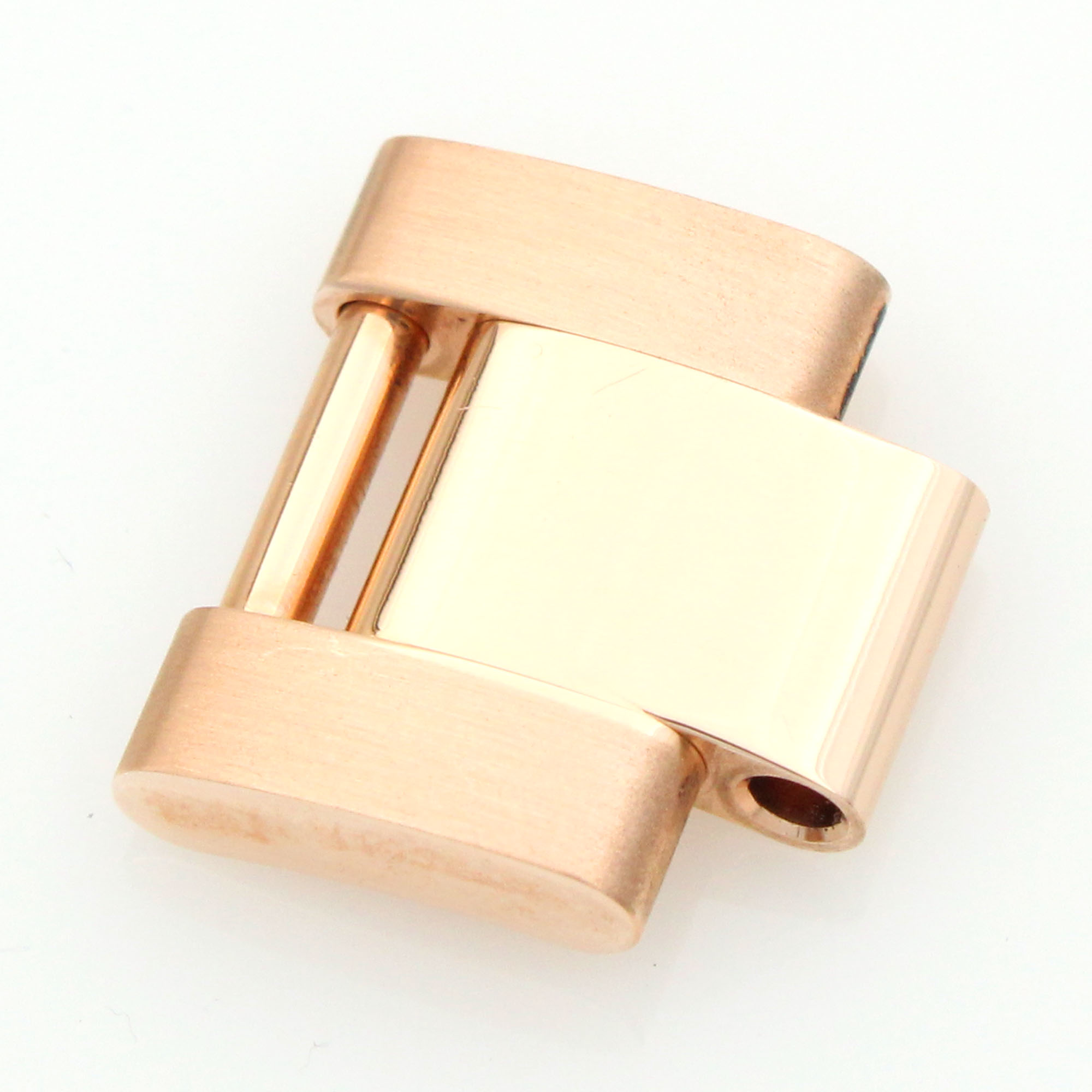 Rolex oyster solid link 18K rose pink red gold 14.0mm wide for midsize 31mm thumbnail 1