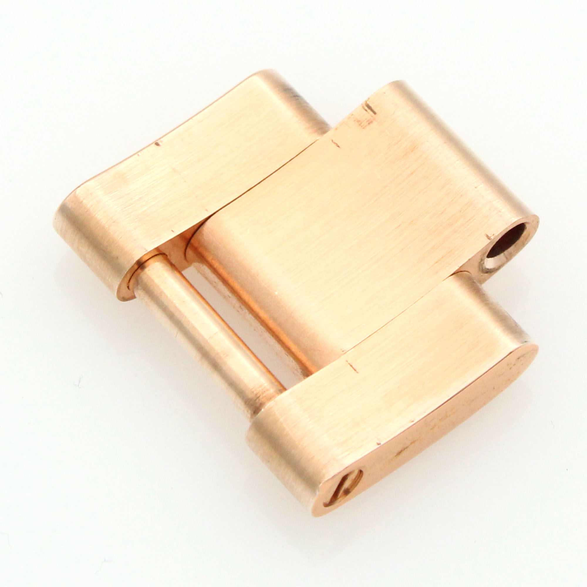 Rolex oyster solid link 18K rose pink red gold 14.0mm wide for midsize 31mm thumbnail 3