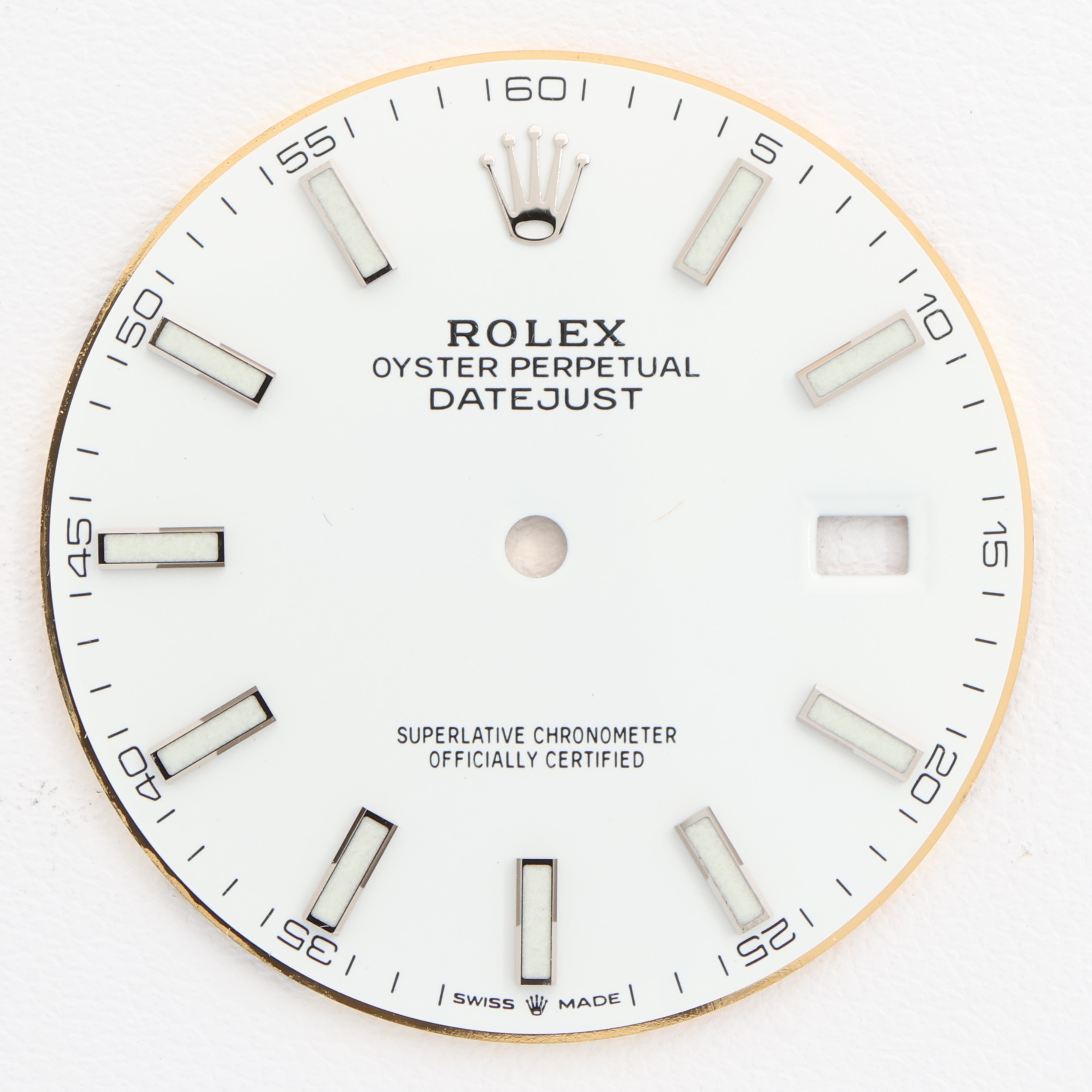White dial for Rolex Oyster Perpetual Datejust thumbnail 1