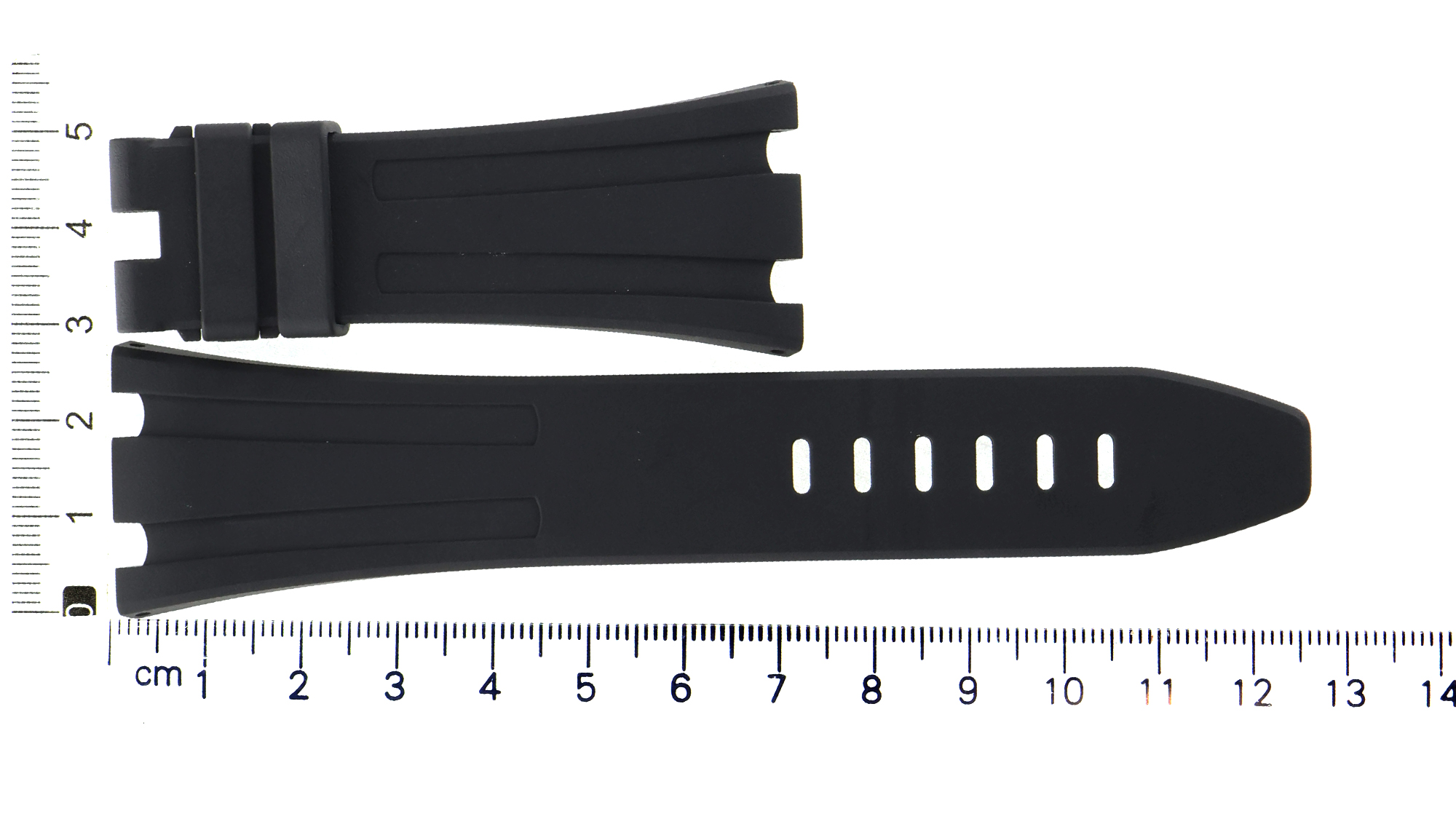 Unworn factory original Audemars Piguet black rubber strap 29x20mm thumbnail 1