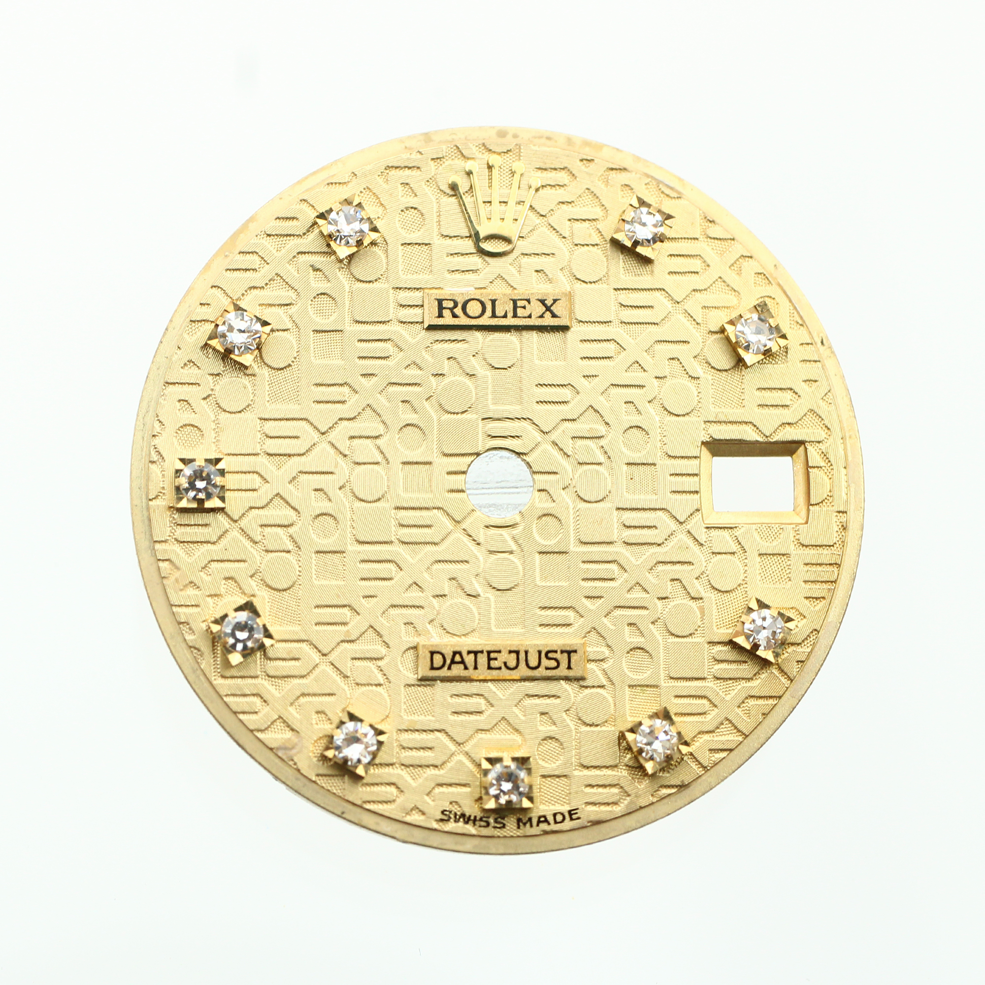 Champagne anniversary dial 10 factory diamonds for Rolex Datejust 26 or 29mm thumbnail 1