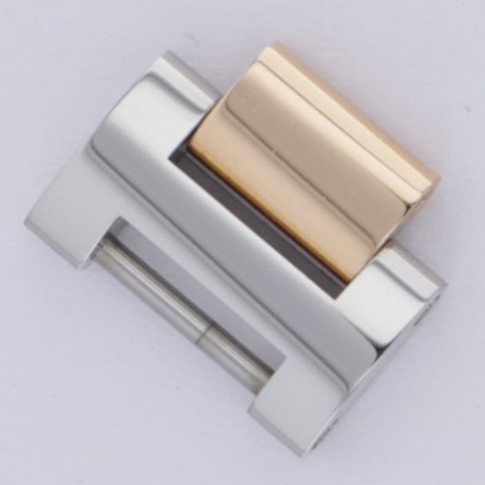 Cartier solid link steel & 18k rose/pink/red gold 14.0mm wide ballon bleu 33mm thumbnail 1
