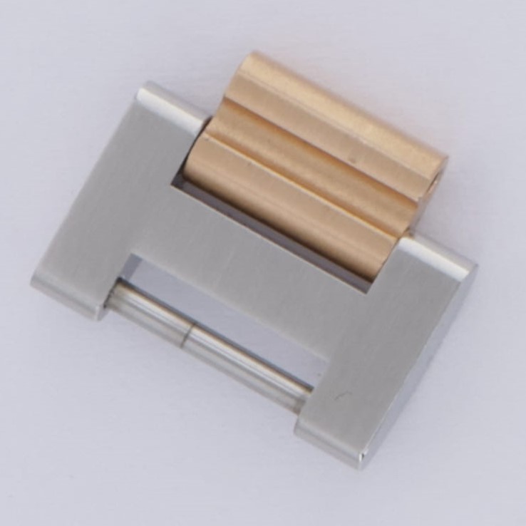 Cartier solid link steel & 18k rose/pink/red gold 14.0mm wide ballon bleu 33mm thumbnail 3