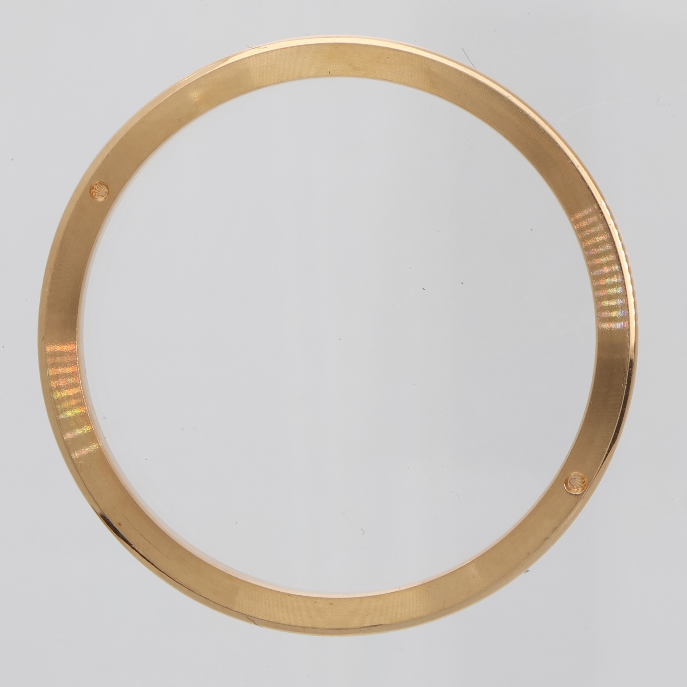 Factory original 18K yellow gold smooth bezel for Rolex 26mm thumbnail 2