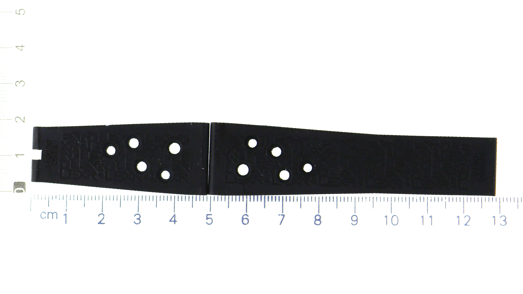 UNWORN Rolex rubber strap takes 10 holes for Zebra diamonds not included 340898 thumbnail 3