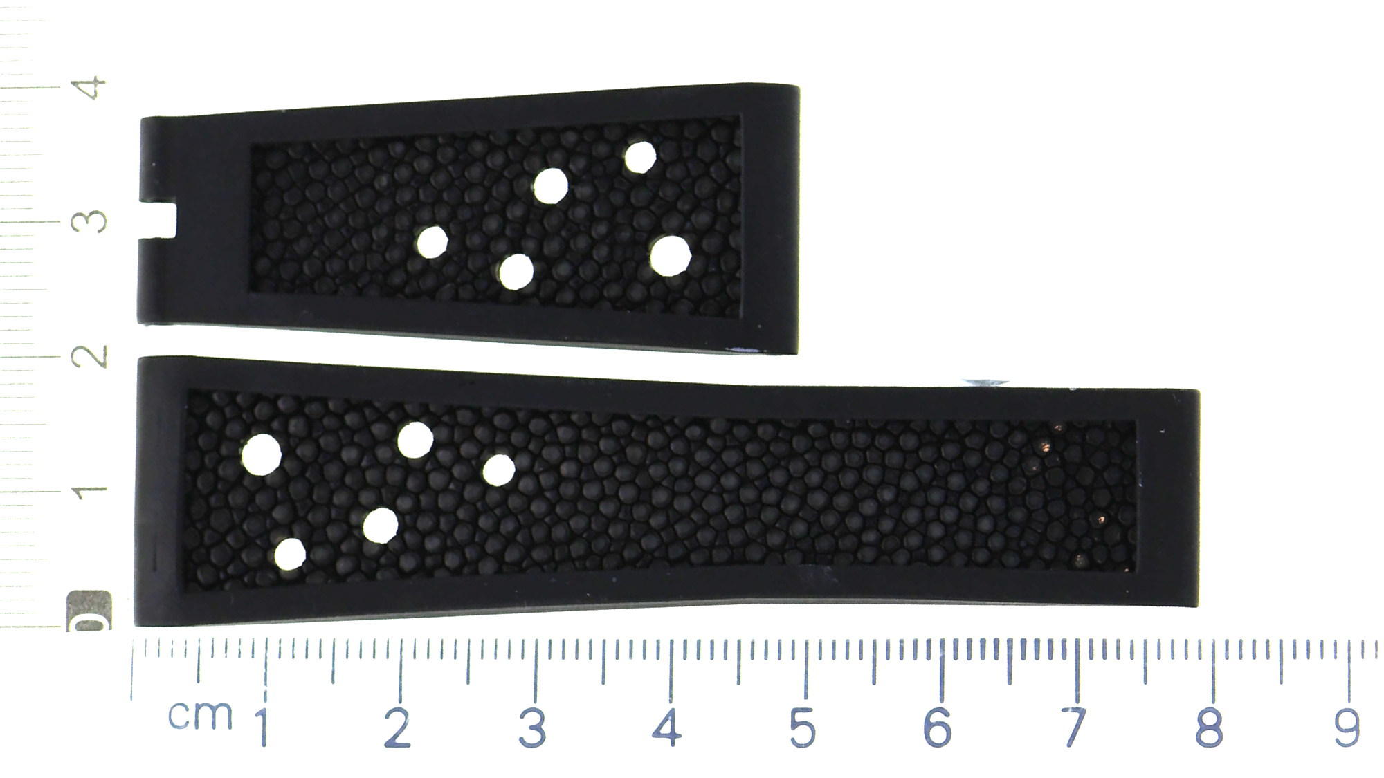 UNWORN Rolex rubber strap takes 10 holes for Zebra diamonds not included 340898 thumbnail 1