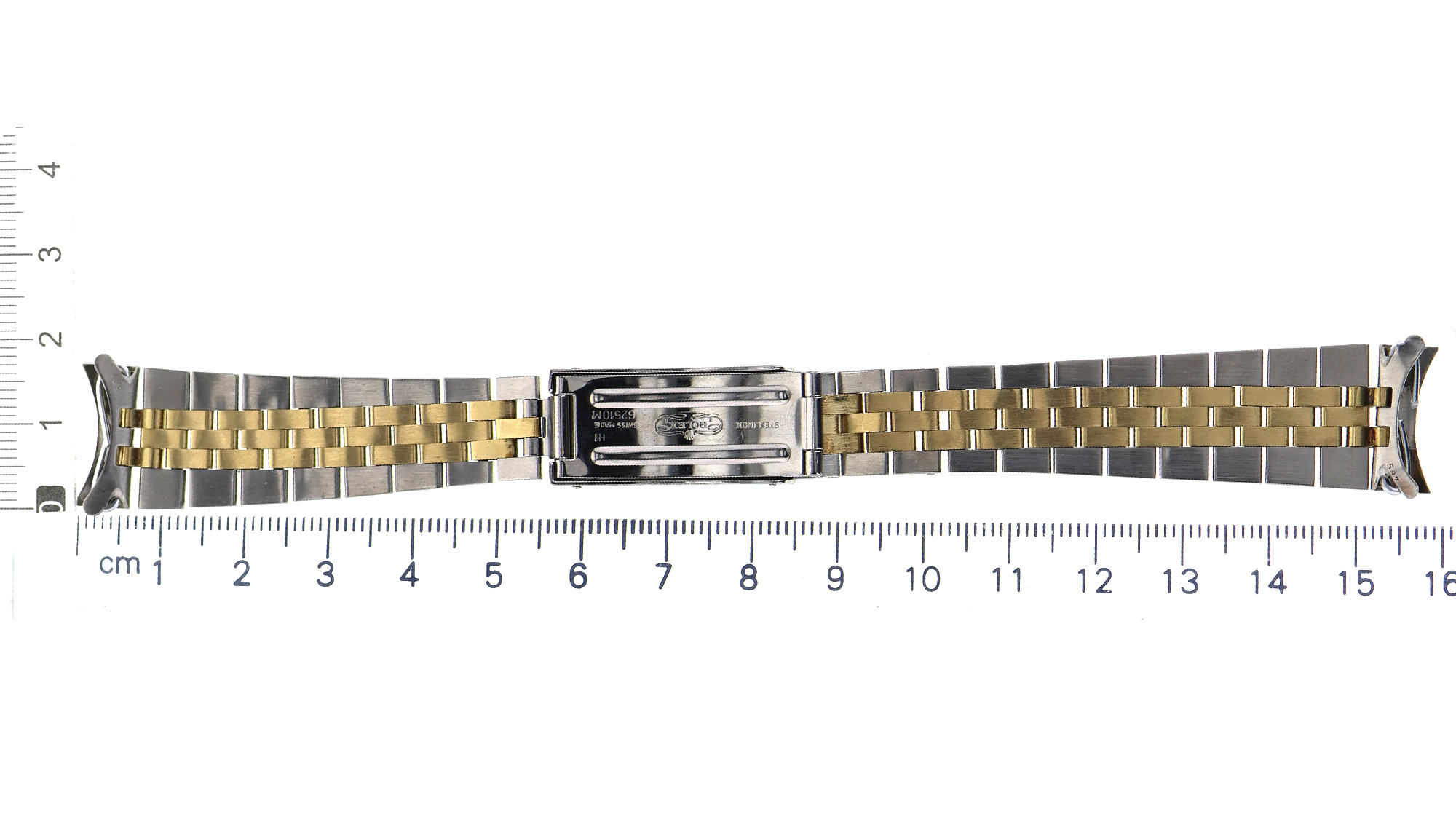 Rebuilt Jubilee Rolex watch band steel and yellow gold for 31mm end link 17.0mm thumbnail 2