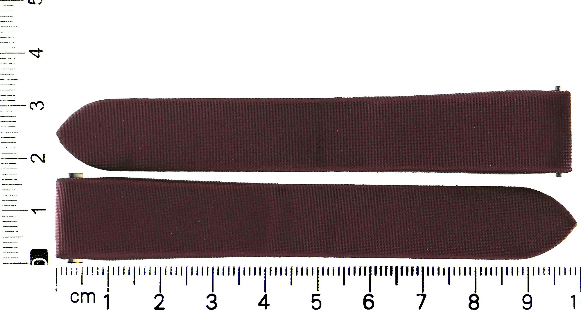 Original factory Cartier satin Burgundy color strap for Roadster 15mm x 14mm thumbnail 1