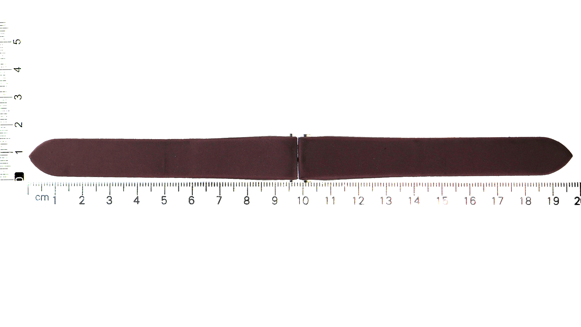Original factory Cartier satin Burgundy color strap for Roadster 15mm x 14mm thumbnail 2