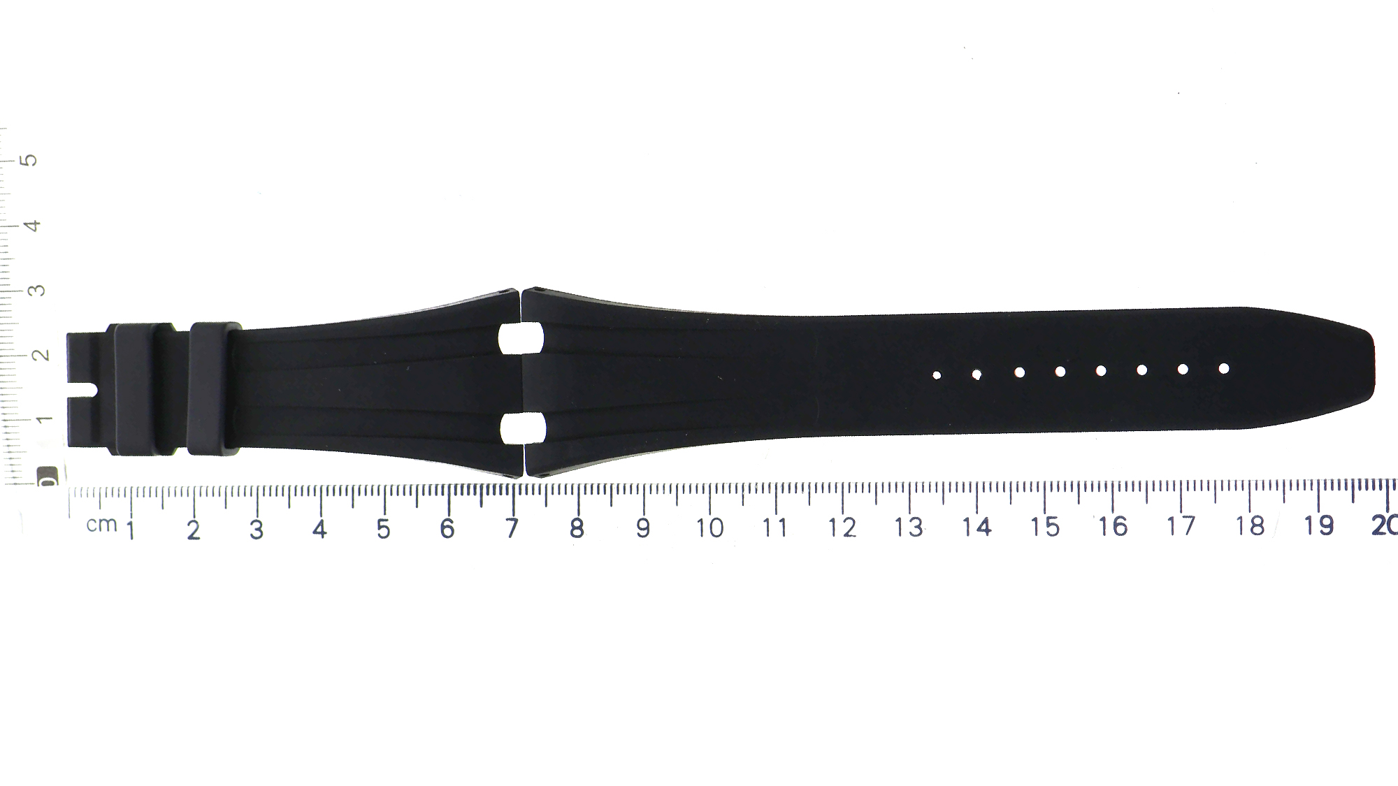 Unworn original Audemars Piguet black rubber strap 28 x 17.5mm for Royal Oak thumbnail 2