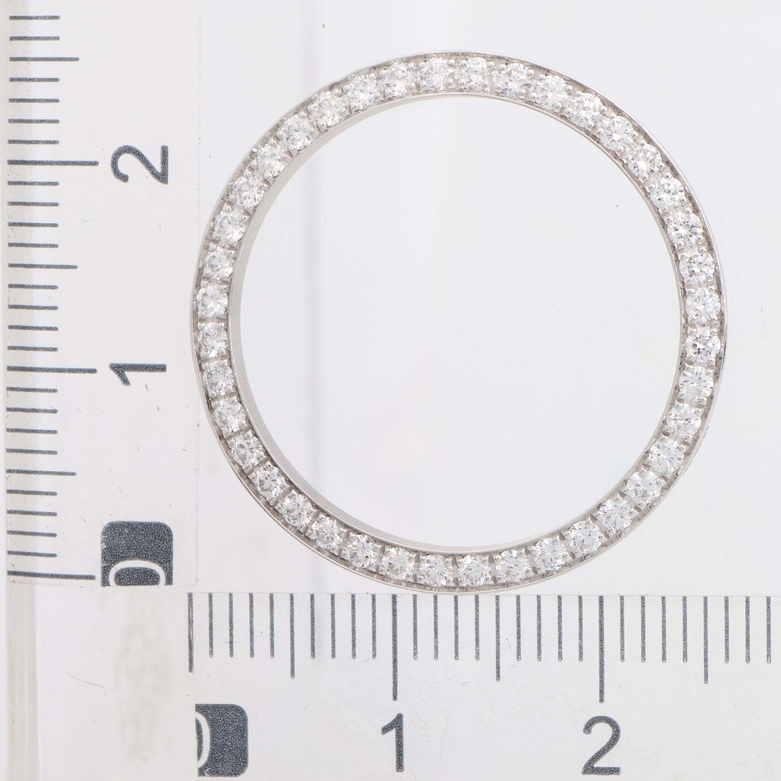 Factory original 42 diamonds 18K white gold bezel for Rolex 26mm thumbnail 1