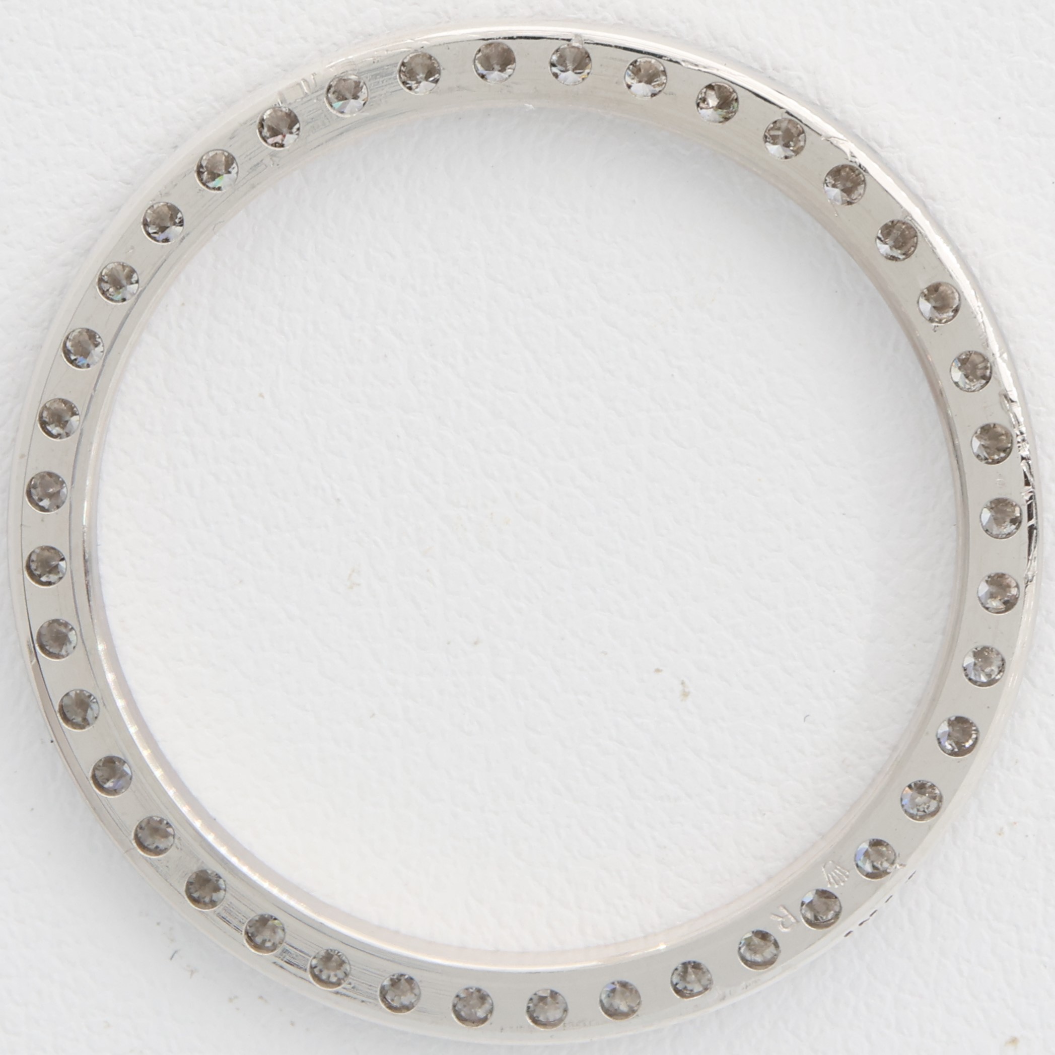 Factory original 42 diamonds 18K white gold bezel for Rolex 26mm thumbnail 2