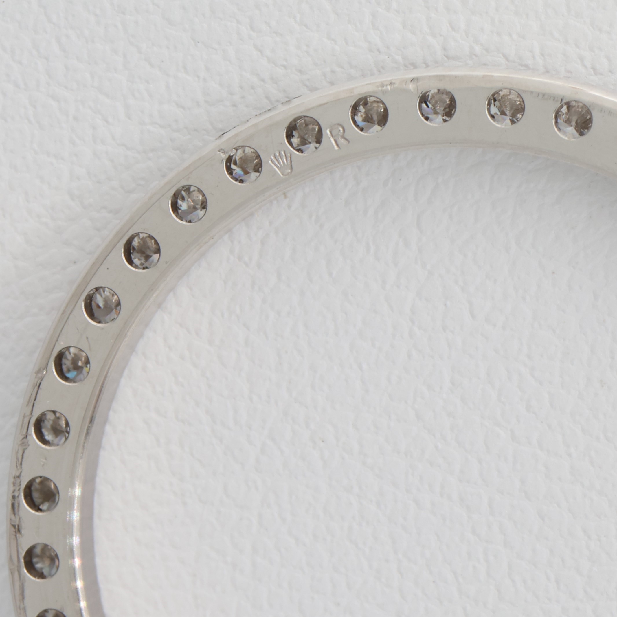 Factory original 42 diamonds 18K white gold bezel for Rolex 26mm thumbnail 3