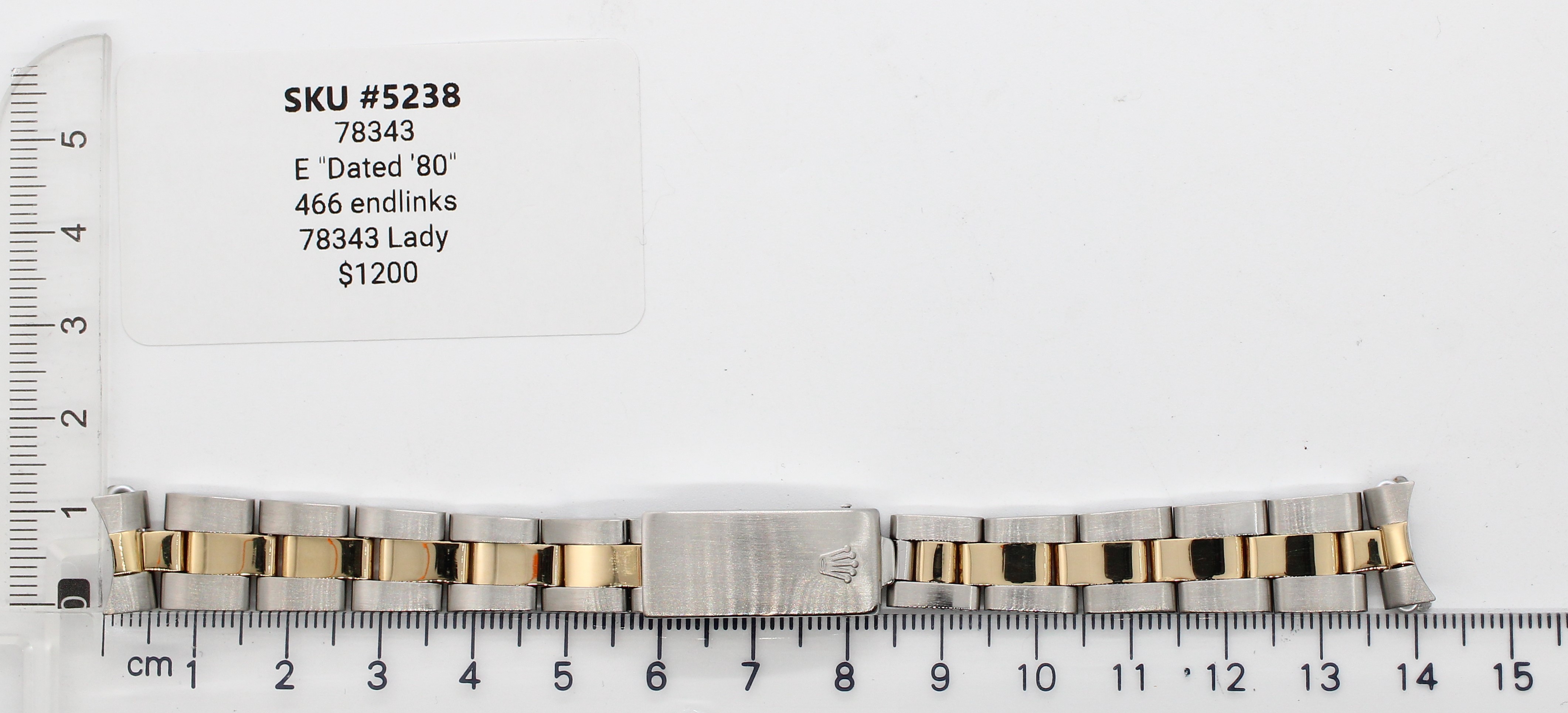 Watch band for Rolex Lady-Datejust 13 mm Oyster thumbnail 1