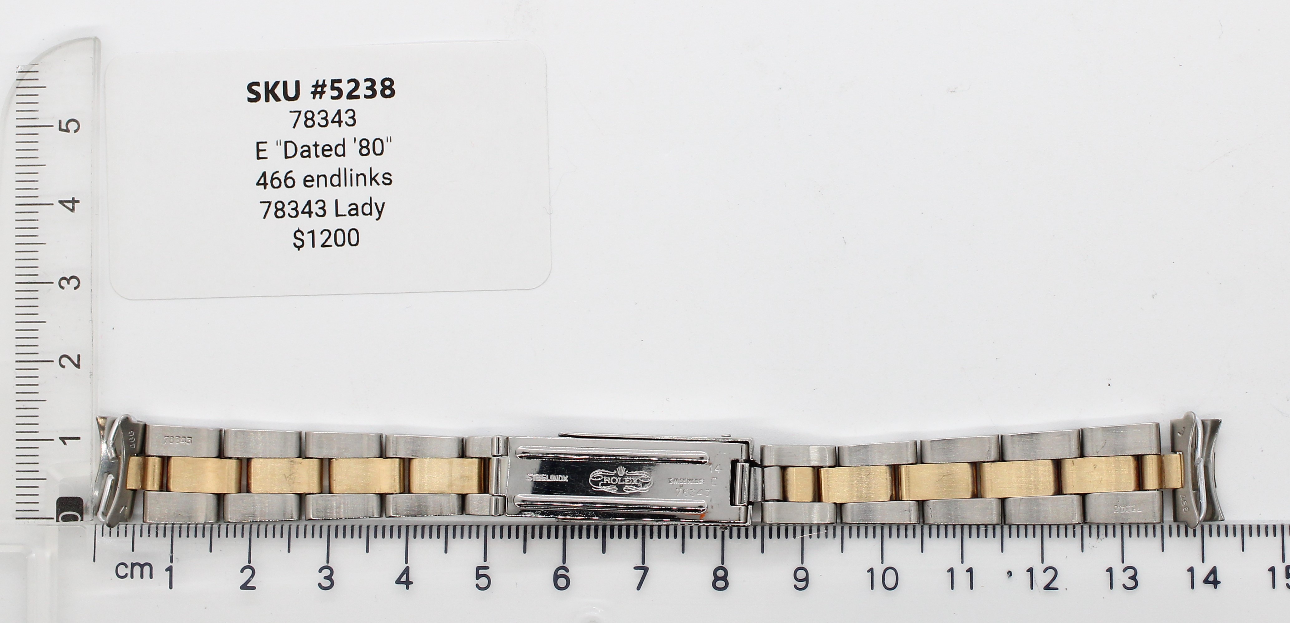 Watch band for Rolex Lady-Datejust 13 mm Oyster thumbnail 2