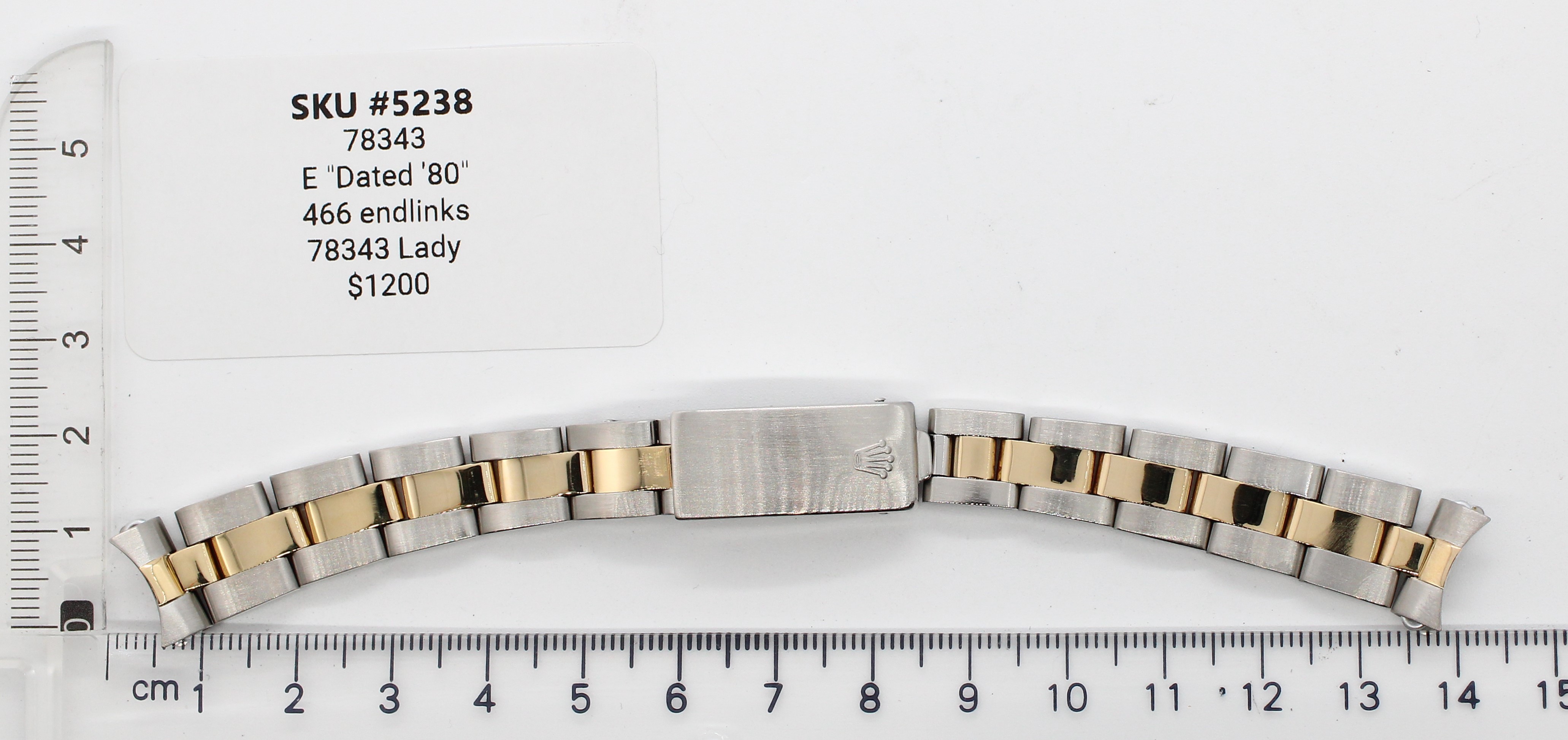Watch band for Rolex Lady-Datejust 13 mm Oyster thumbnail 3