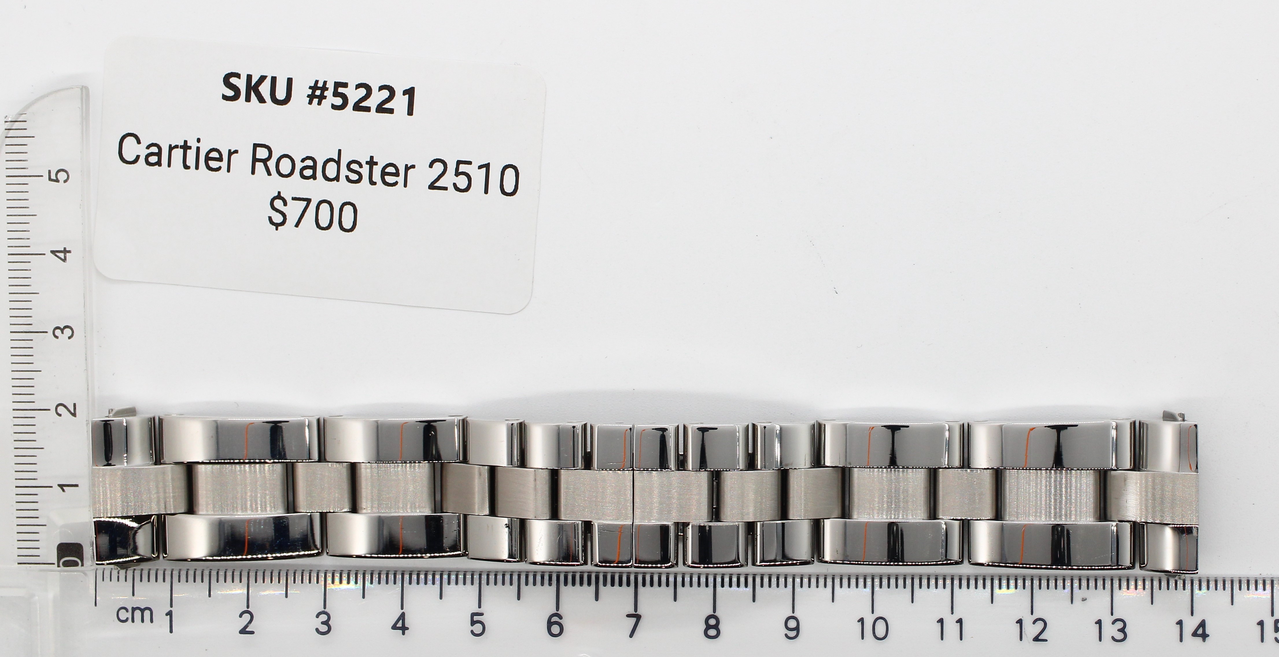 Watch band for Cartier Roadster large size 19 mm Quick release thumbnail 1