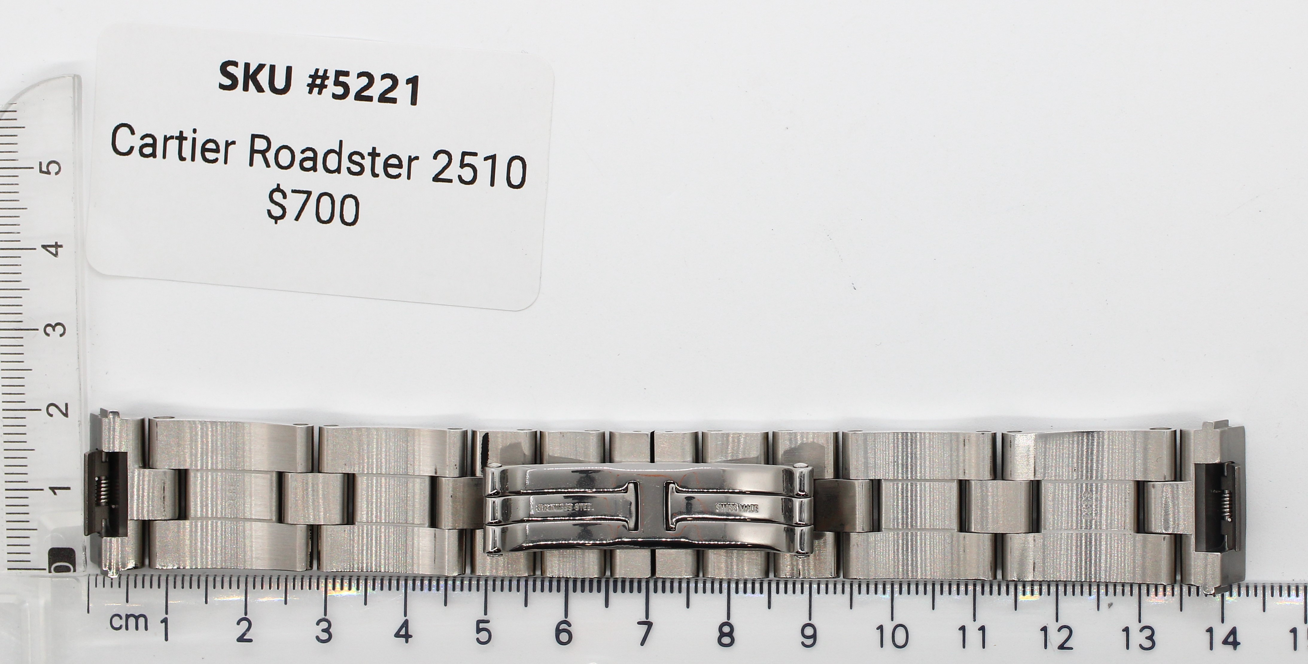 Watch band for Cartier Roadster large size 19 mm Quick release thumbnail 2