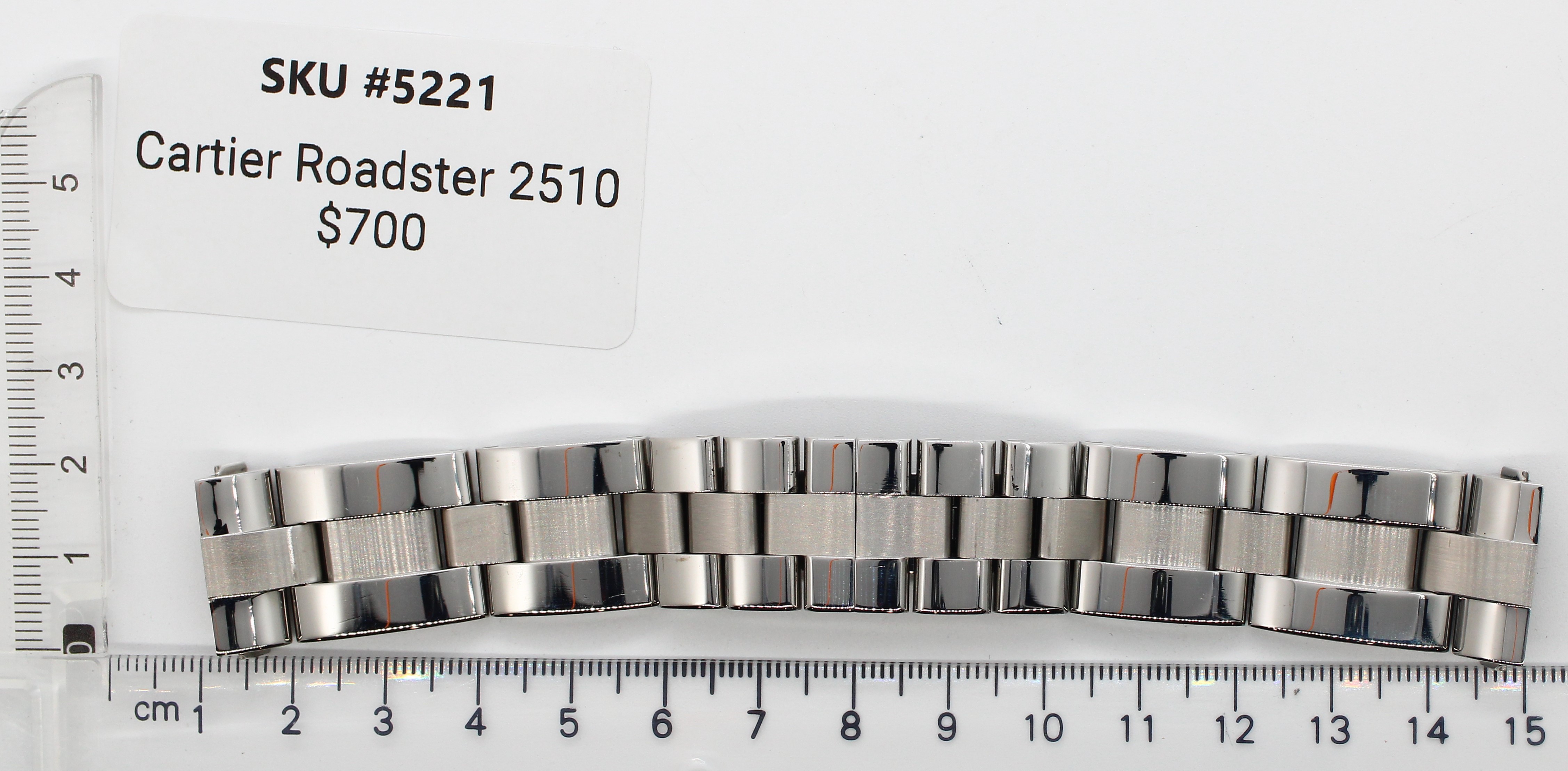 Watch band for Cartier Roadster large size 19 mm Quick release thumbnail 3