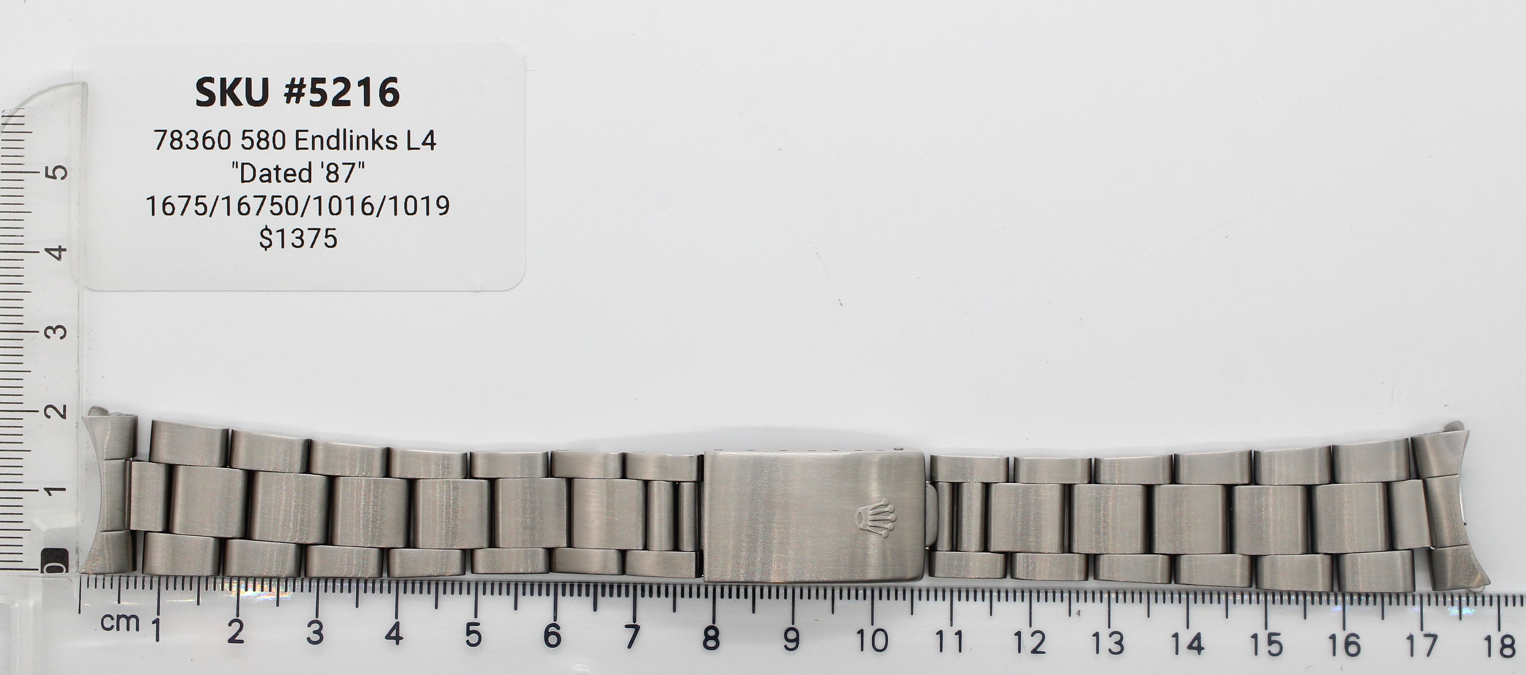 Watch band for Rolex 20 mm Steel Oyster thumbnail 1