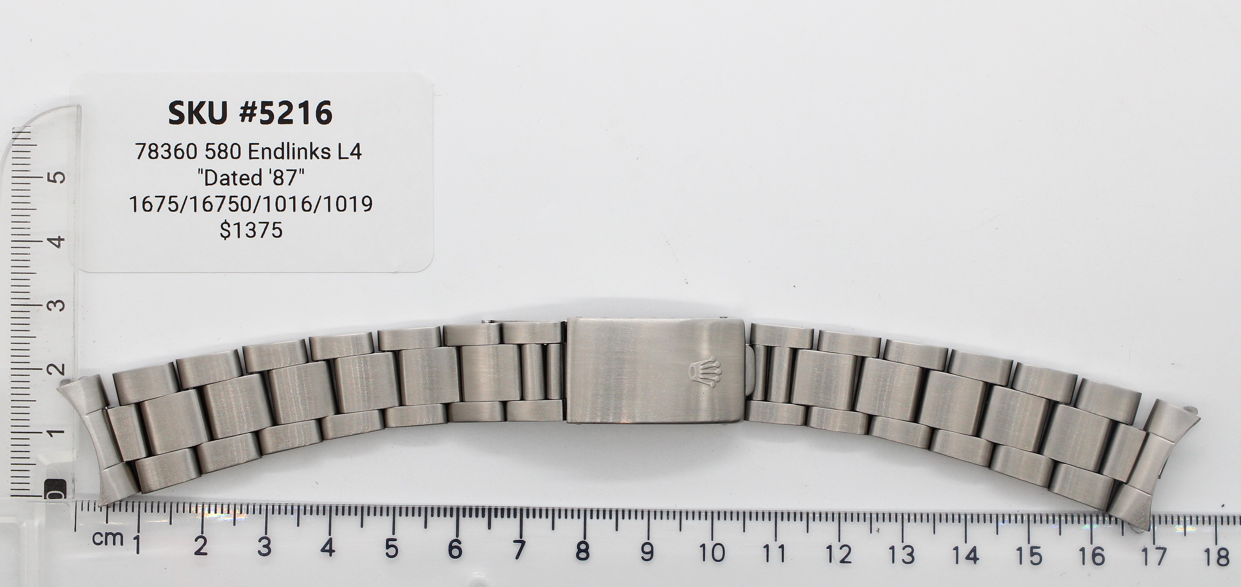 Watch band for Rolex 20 mm Steel Oyster thumbnail 3