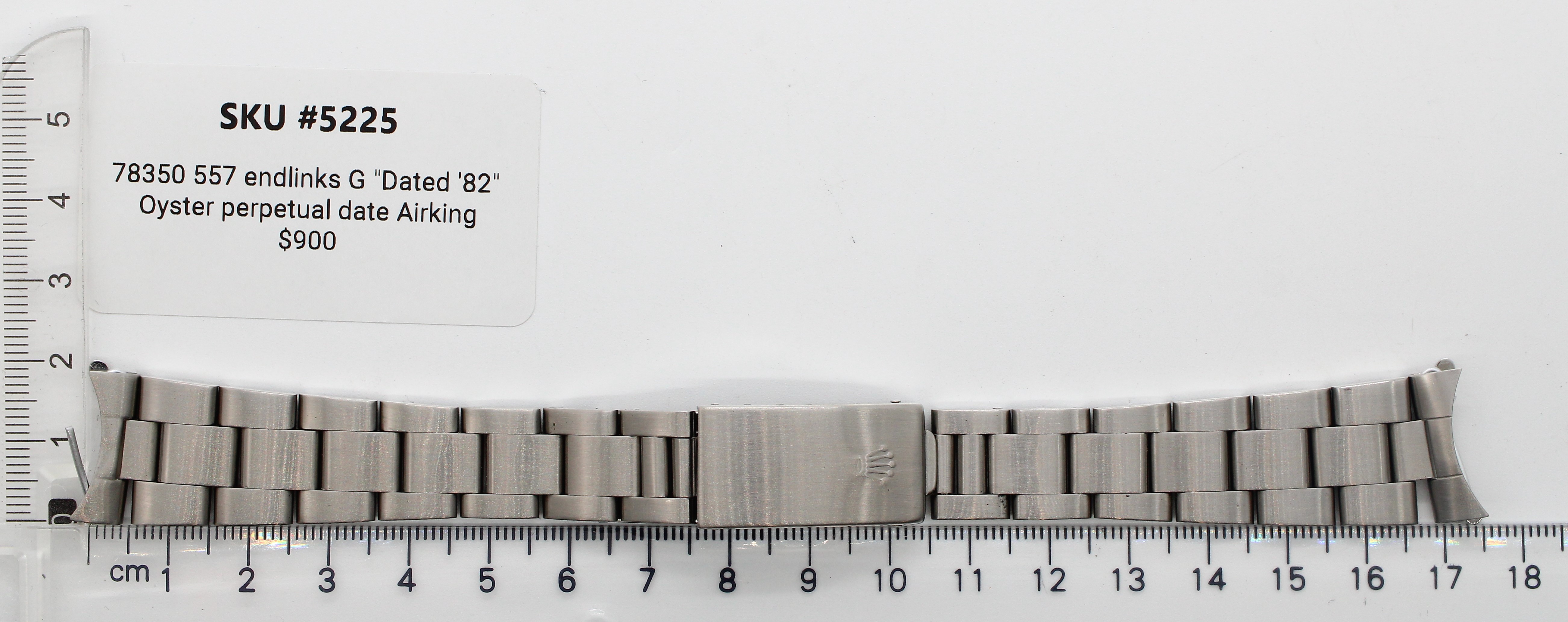 Watch band for Rolex DATE 19 mm Steel 78350 Oyster thumbnail 1