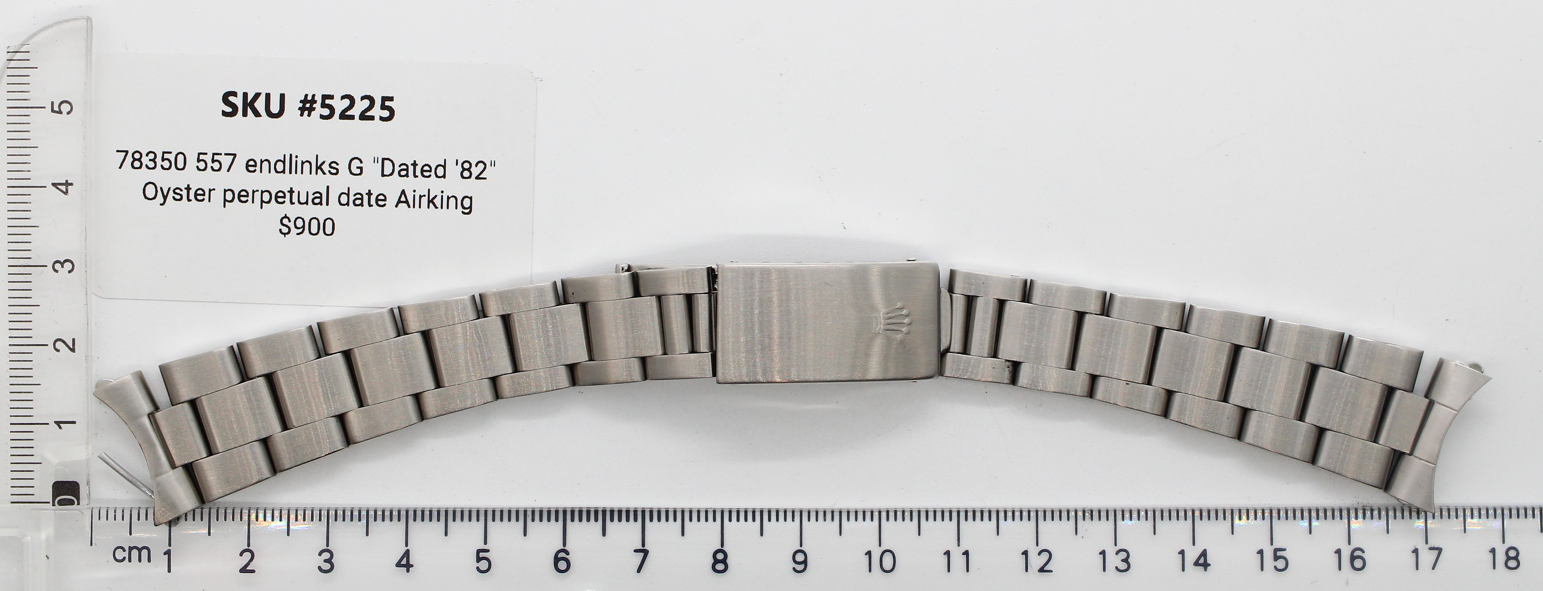 Watch band for Rolex DATE 19 mm Steel 78350 Oyster thumbnail 3