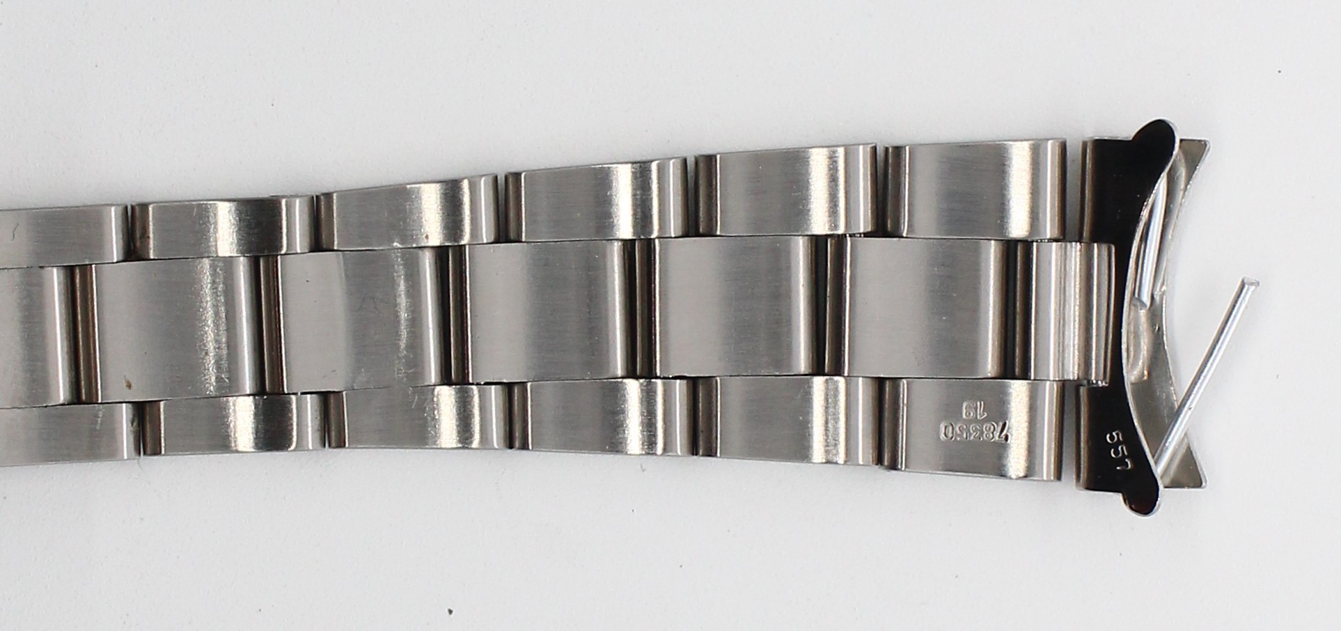 Watch band for Rolex DATE 19 mm Steel 78350 Oyster thumbnail 4