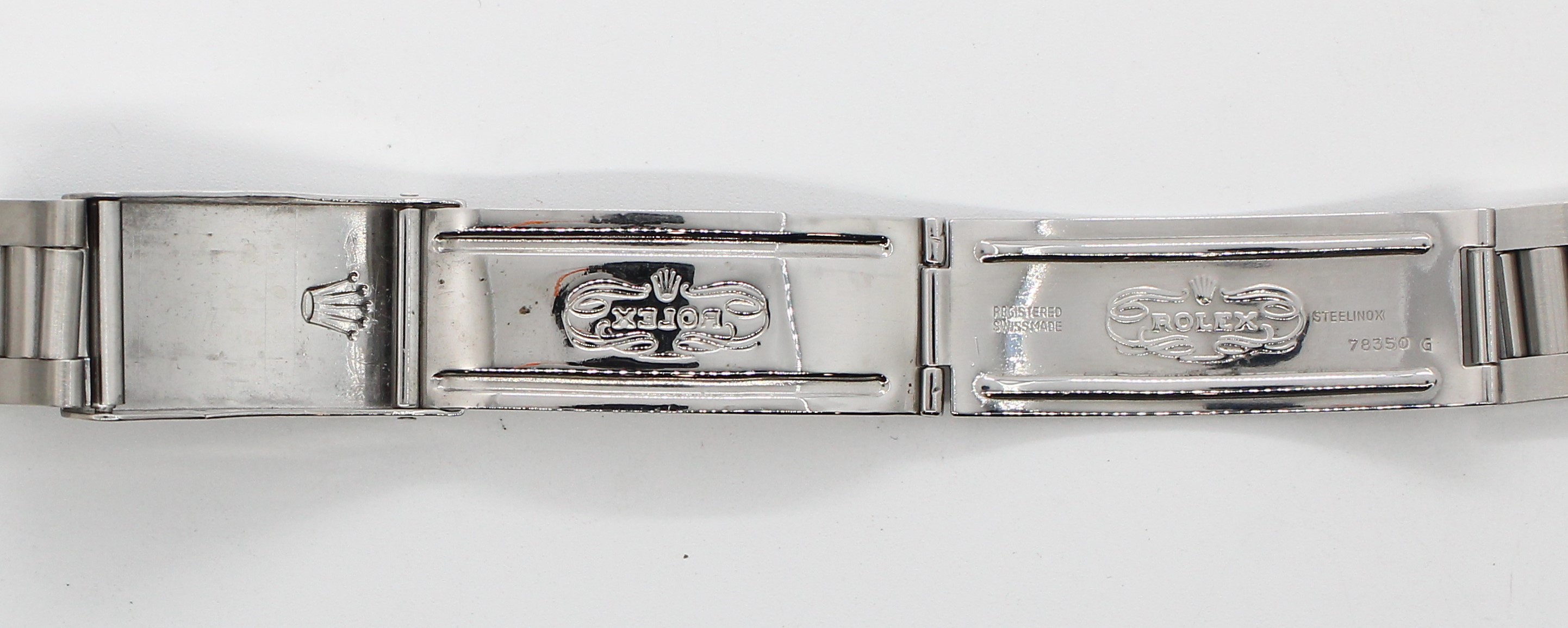 Watch band for Rolex DATE 19 mm Steel 78350 Oyster thumbnail 6