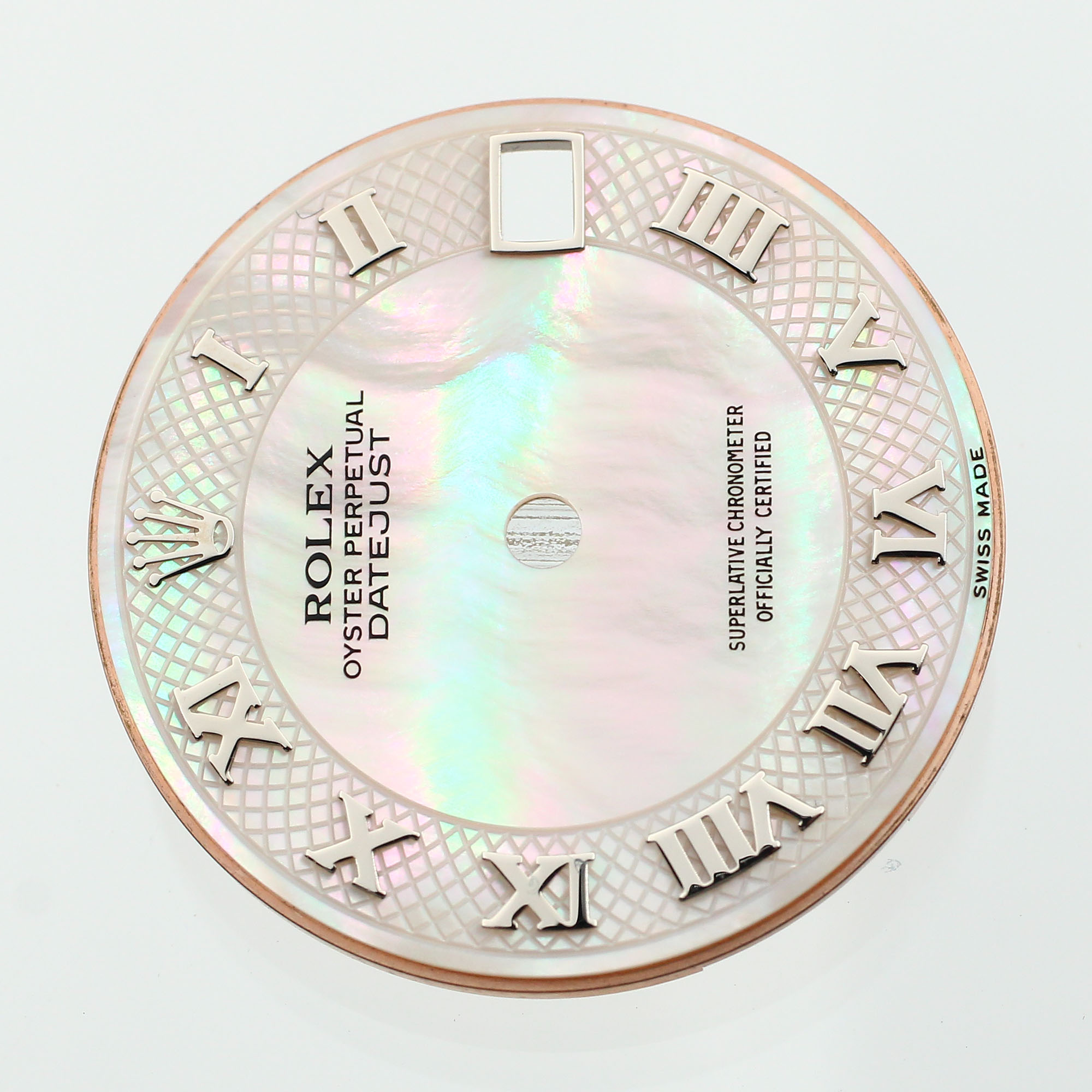 White mother of pearl MOP dial Arabic mimeral for Rolex Datejust 31mm Mother of pearl thumbnail 2
