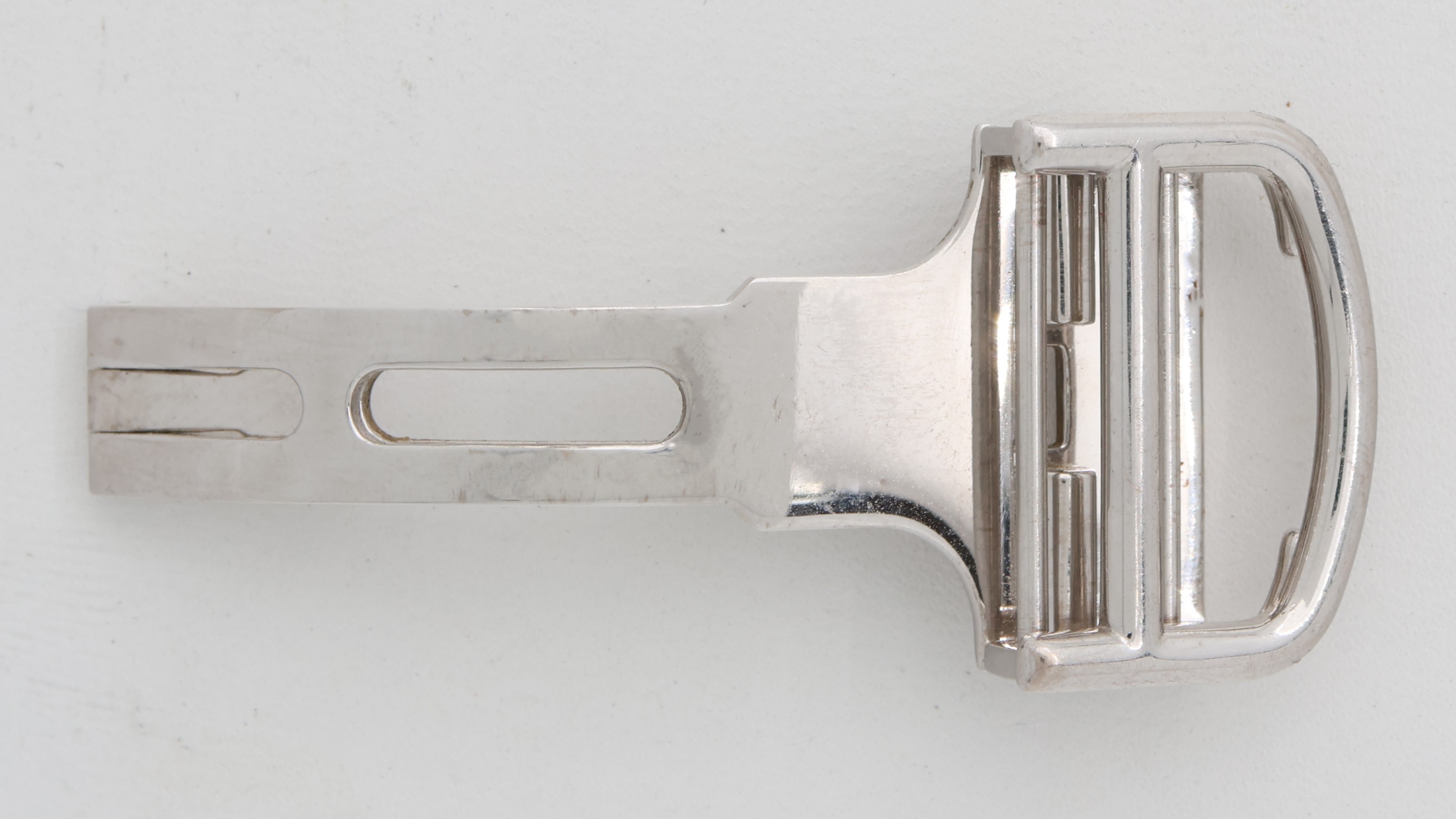 Original 18k White Gold 18mm Deployment buckle for Cartier thumbnail 1