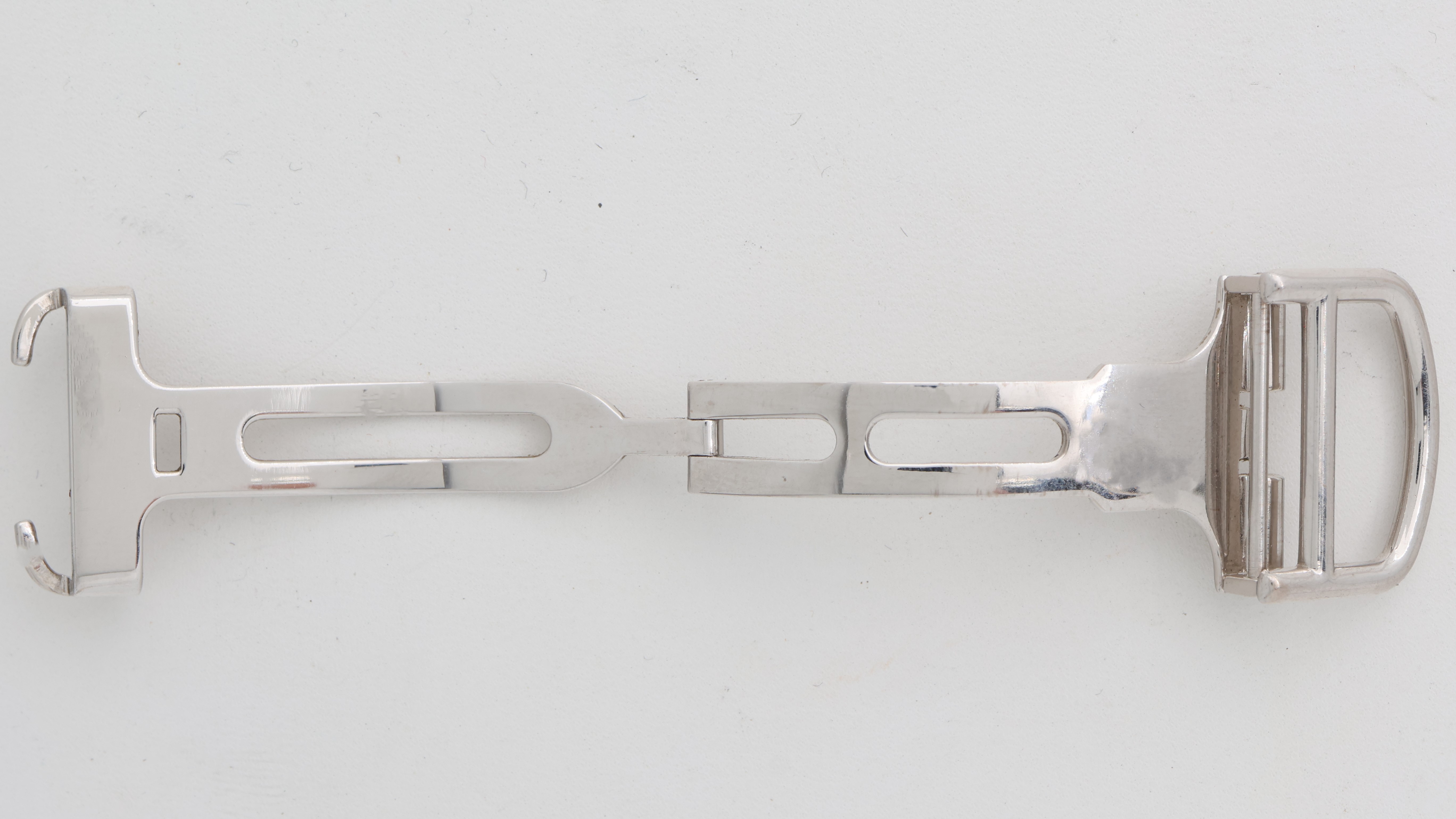 Original 18k White Gold 18mm Deployment buckle for Cartier thumbnail 2