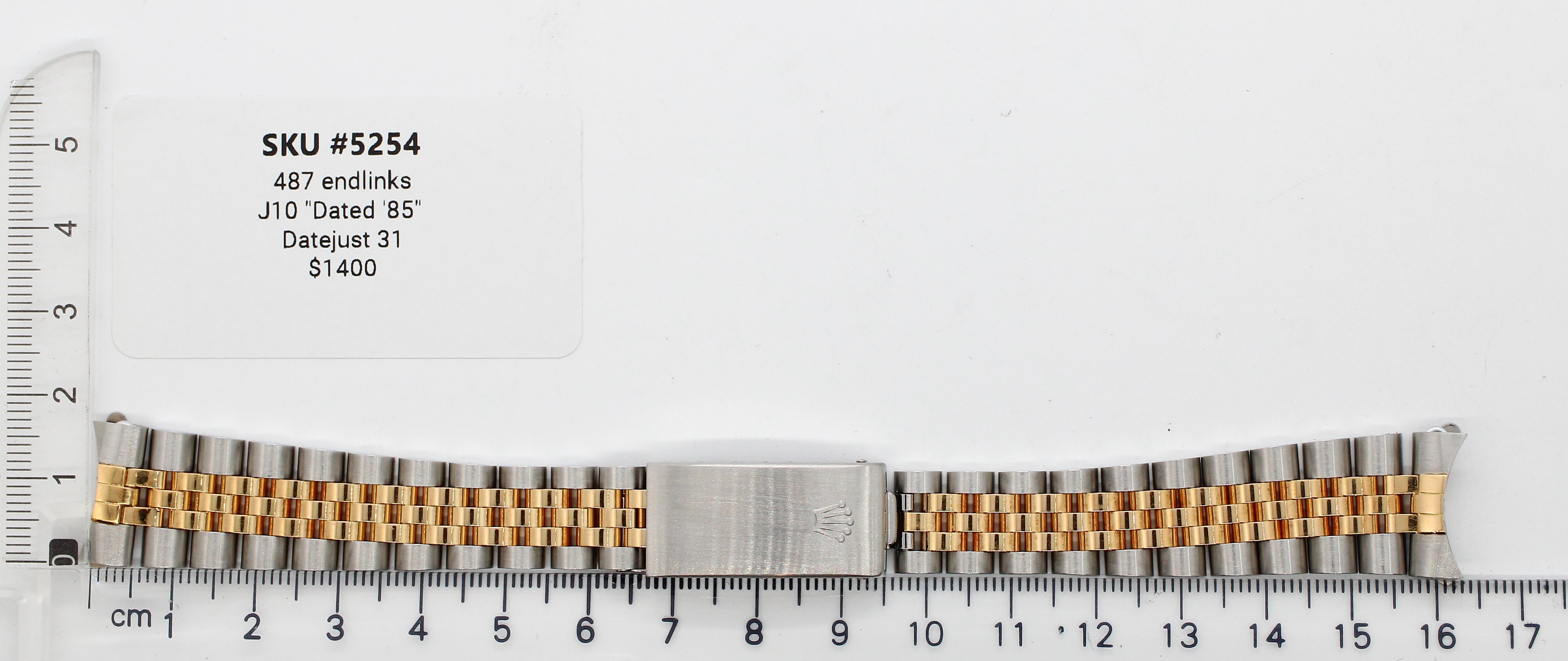 487 endlinks J10 "Dated '85" Datejust 31 thumbnail 1