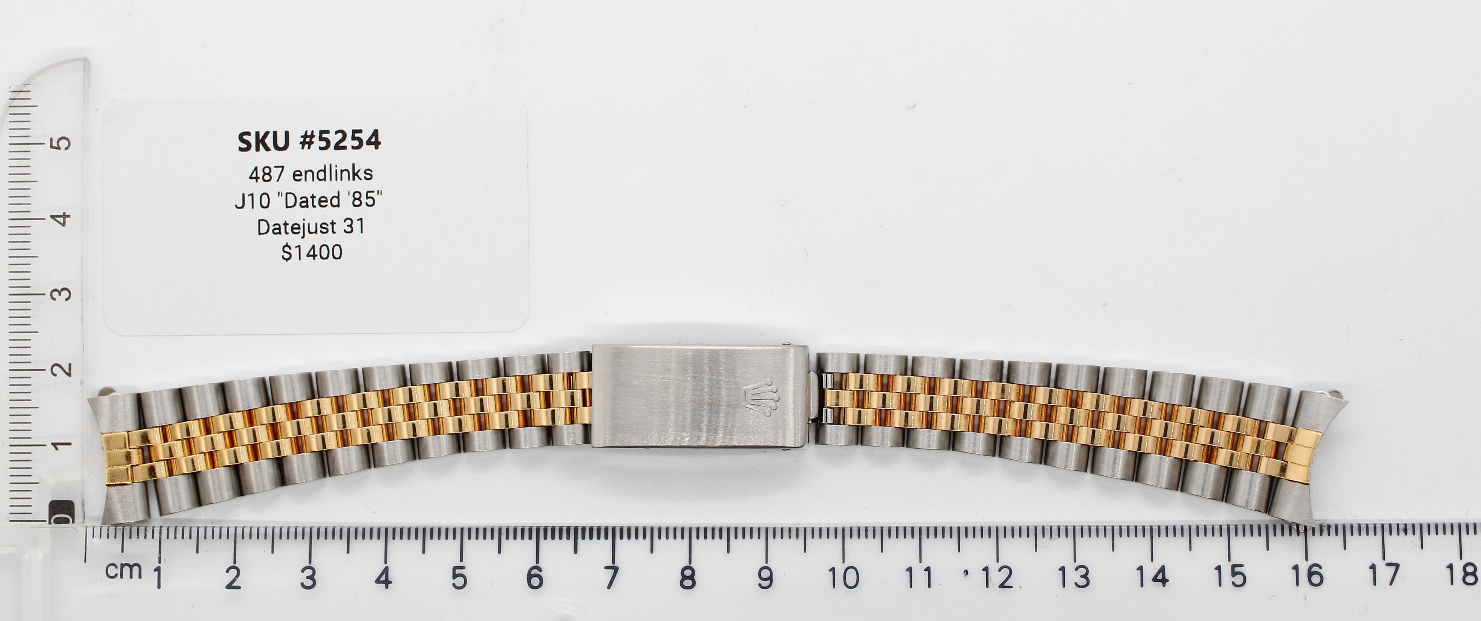 487 endlinks J10 "Dated '85" Datejust 31 thumbnail 3
