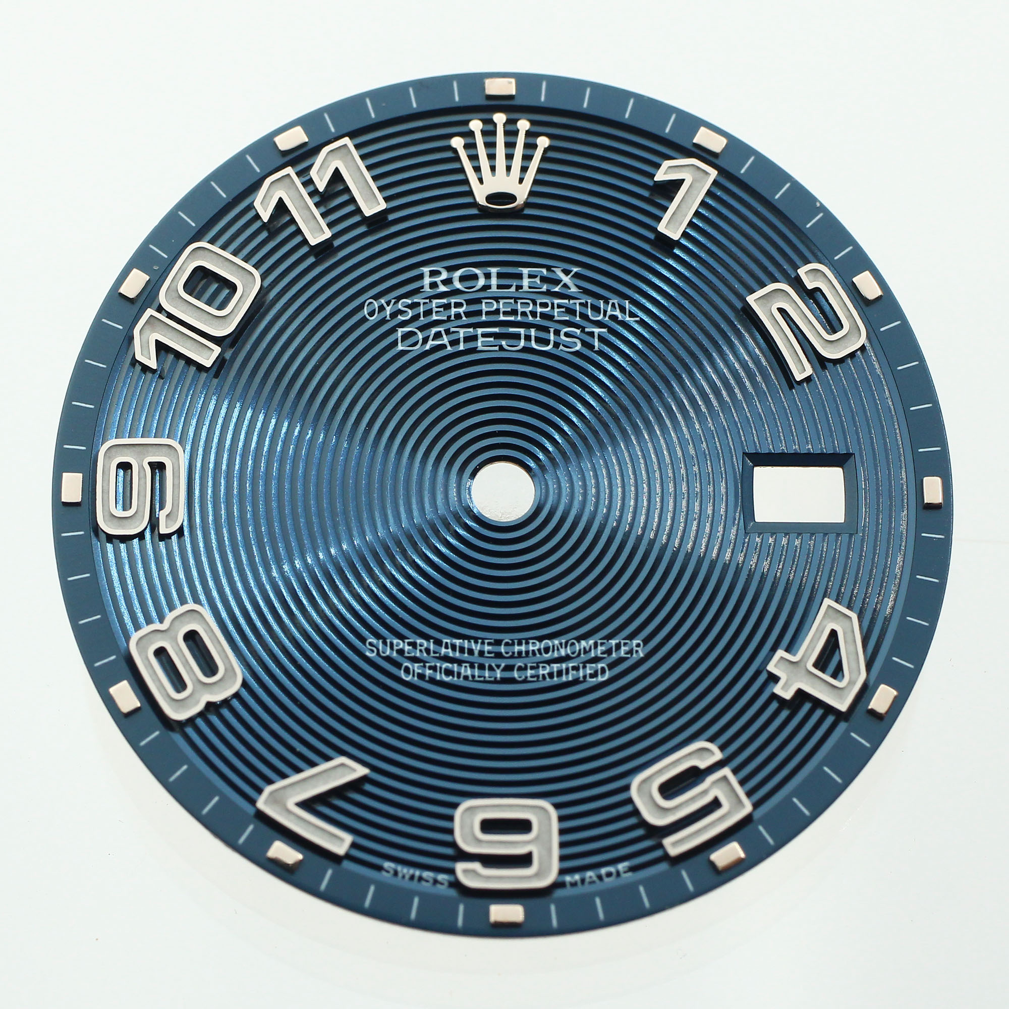 Blue concentric dial arabic numeral for Rolex Datejust 36mm thumbnail 1