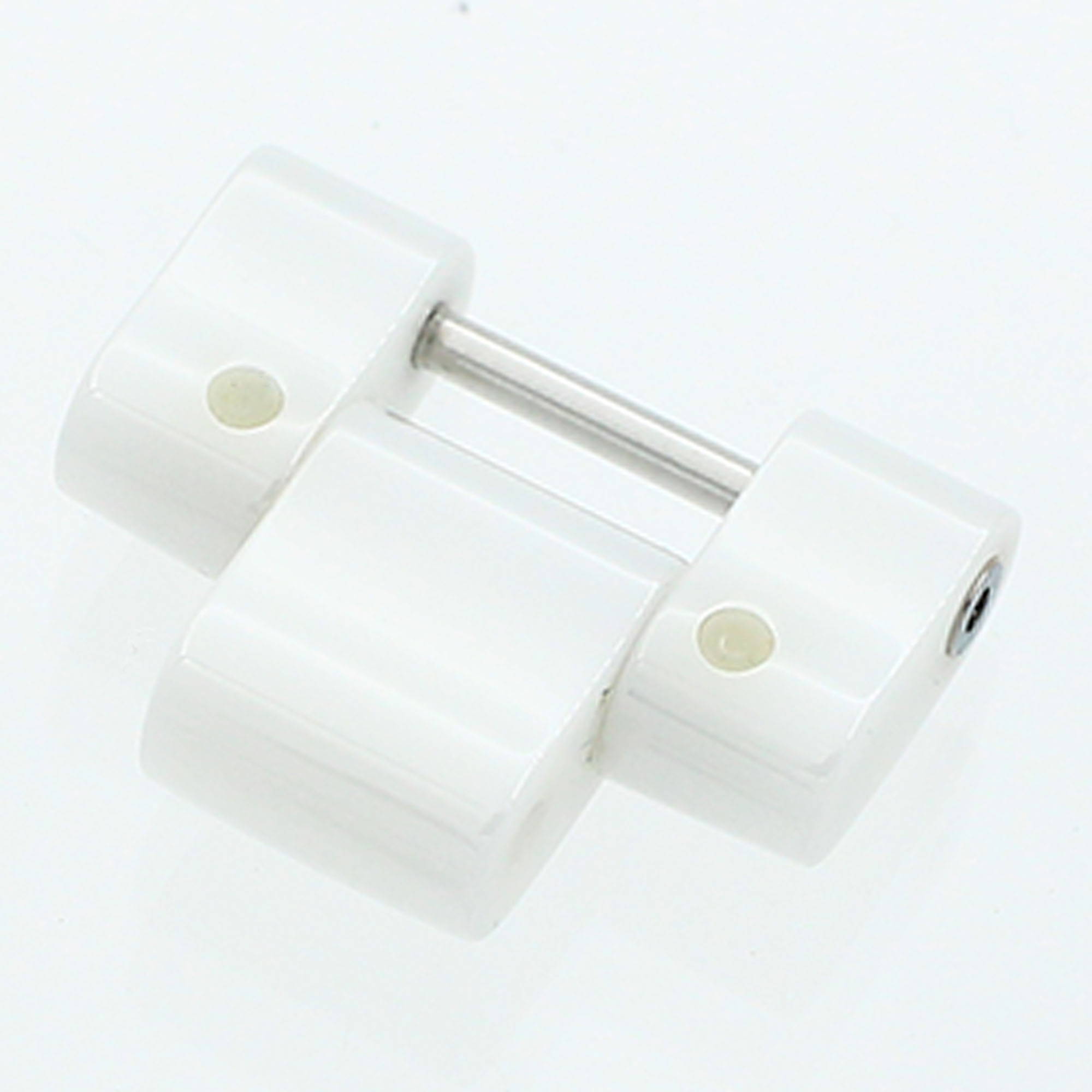 Chanel white ceramic half link 17.0mm wide for J12 38mm thumbnail 2