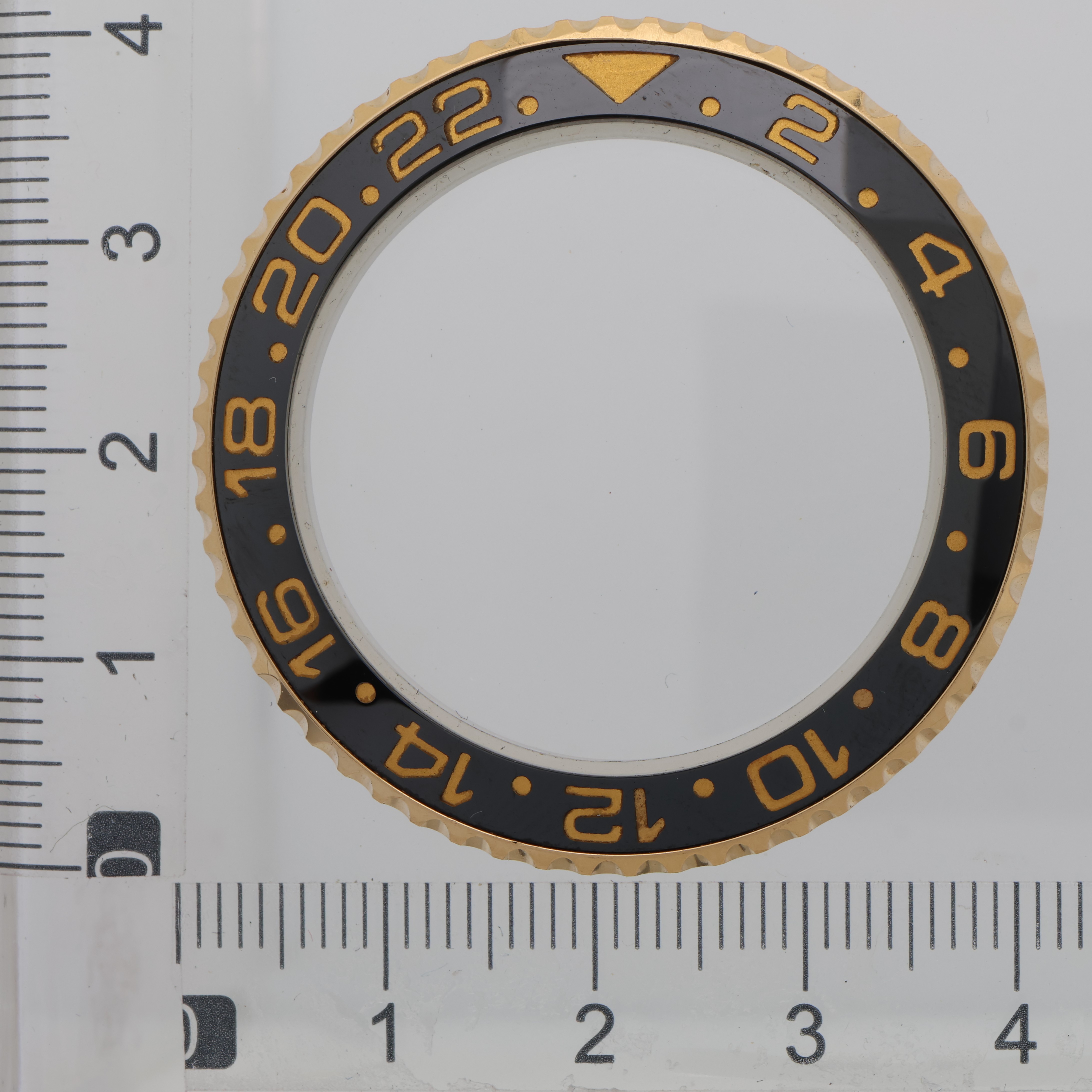 Factory original ceramic 18K yellow gold bezel for Rolex 40mm thumbnail 1