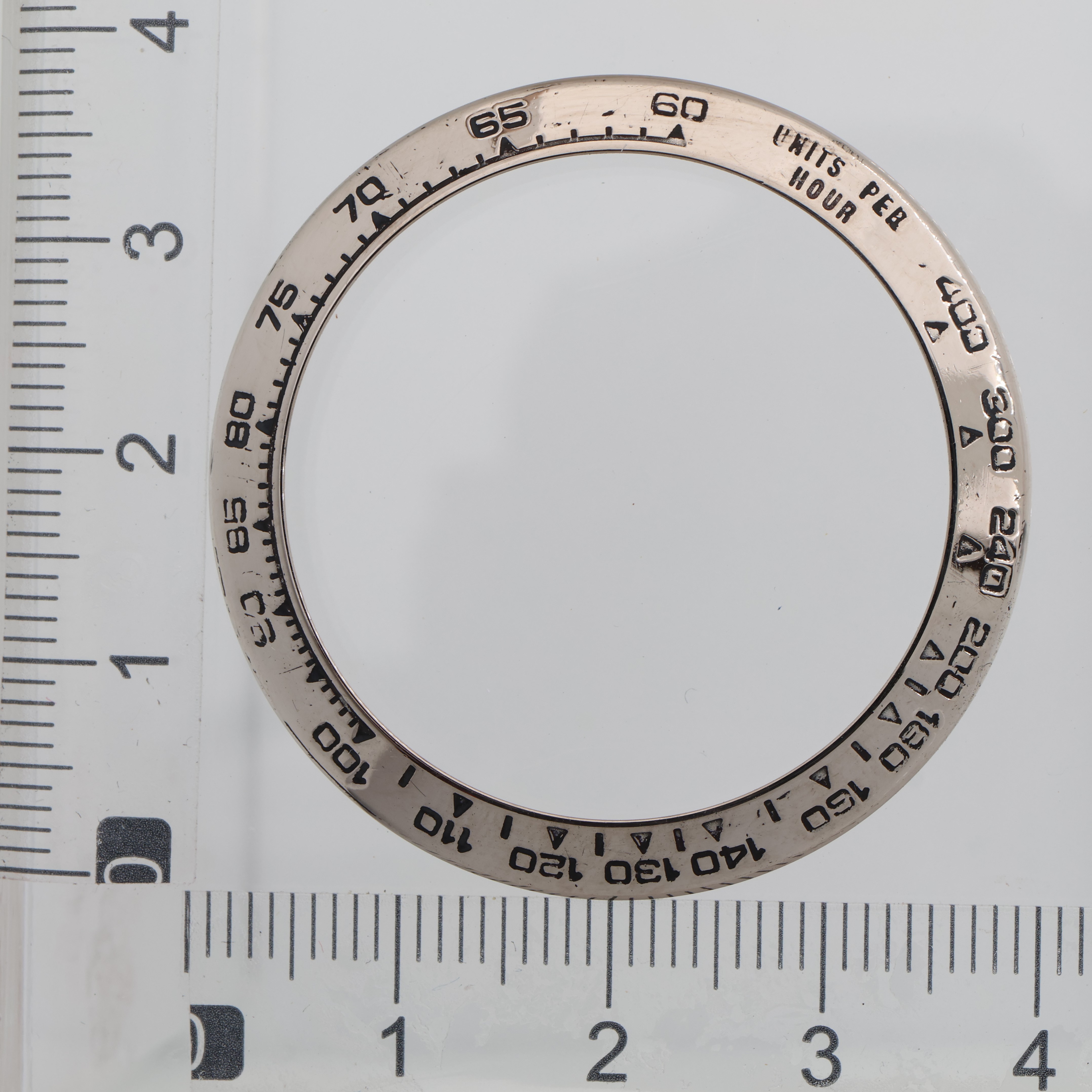 Factory original 18K white gold bezel for Rolex Daytona thumbnail 1