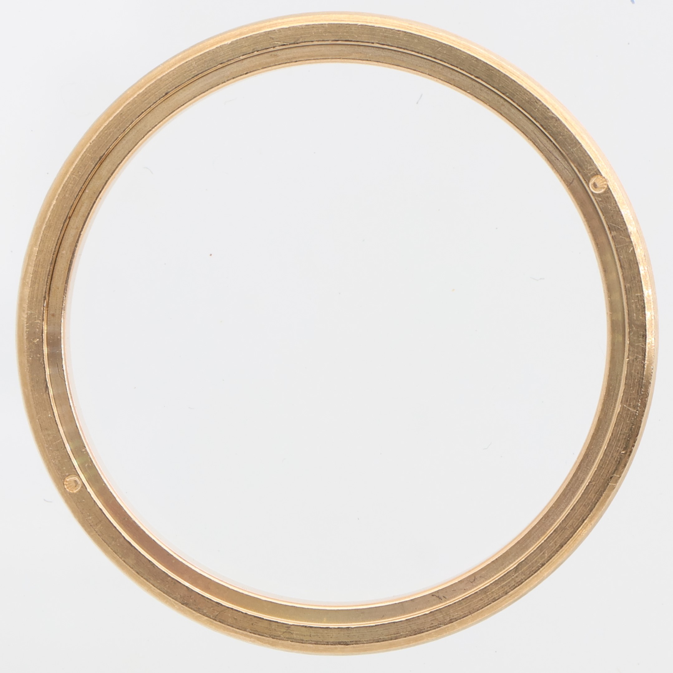 Factory original smooth 18K yellow gold bezel for Rolex 24mm ref. 76163 76183 thumbnail 2