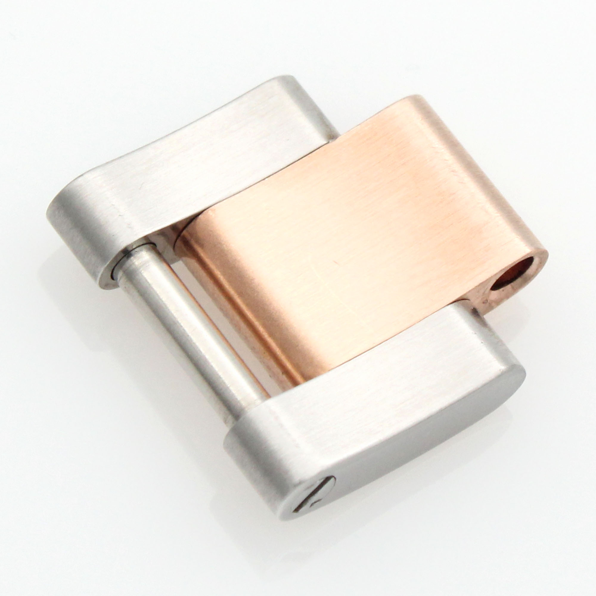 Rolex solid oyster link steel and 18K rose gold 13.00 wide for 26mm watch thumbnail 3