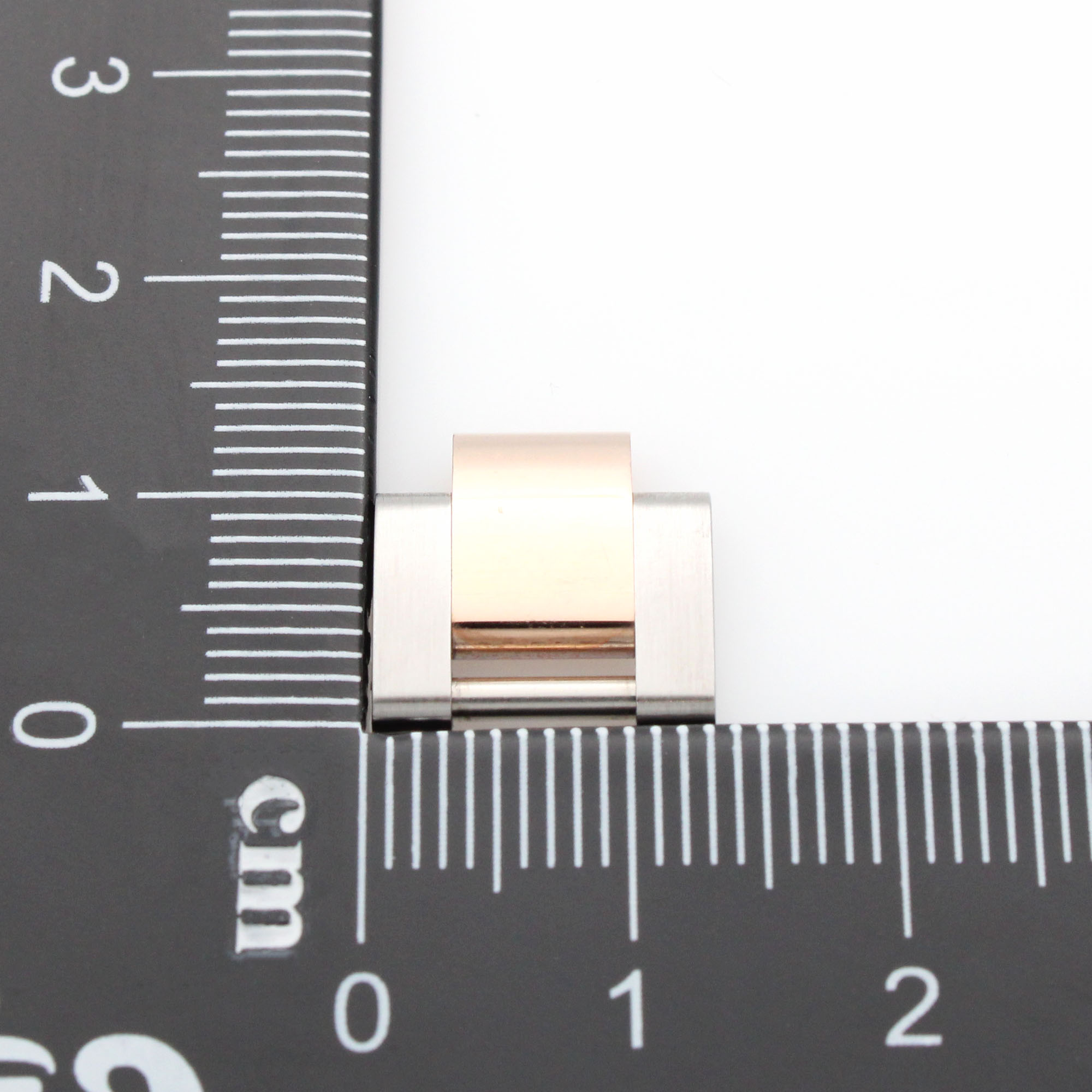 Rolex solid oyster link steel and 18K rose gold 13.00 wide for 26mm watch thumbnail 2