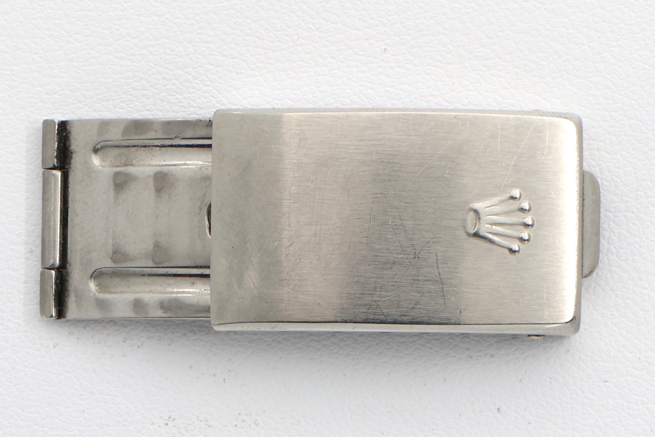 Factory original stainless steel deployment buckle for Rolex 16.8mm wide thumbnail 1