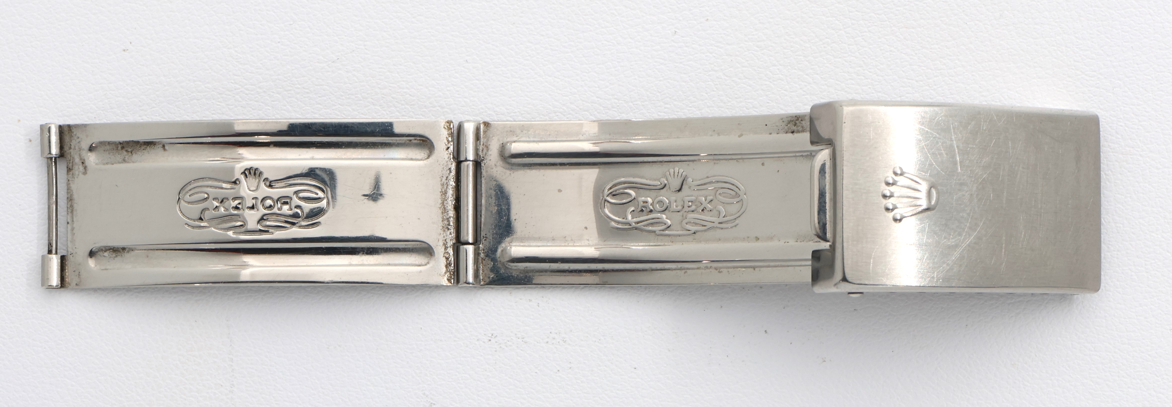 Factory original stainless steel deployment buckle for Rolex 16.8mm wide thumbnail 2