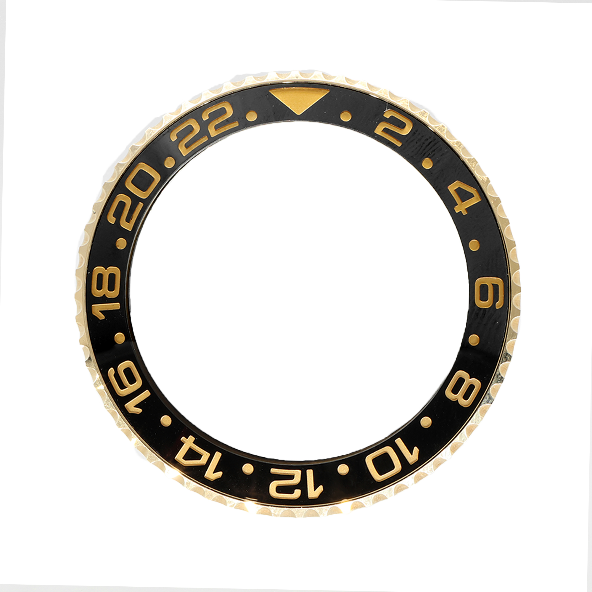 Factory original ceramic 18K yellow gold bezel for Rolex GMT 40mm thumbnail 1