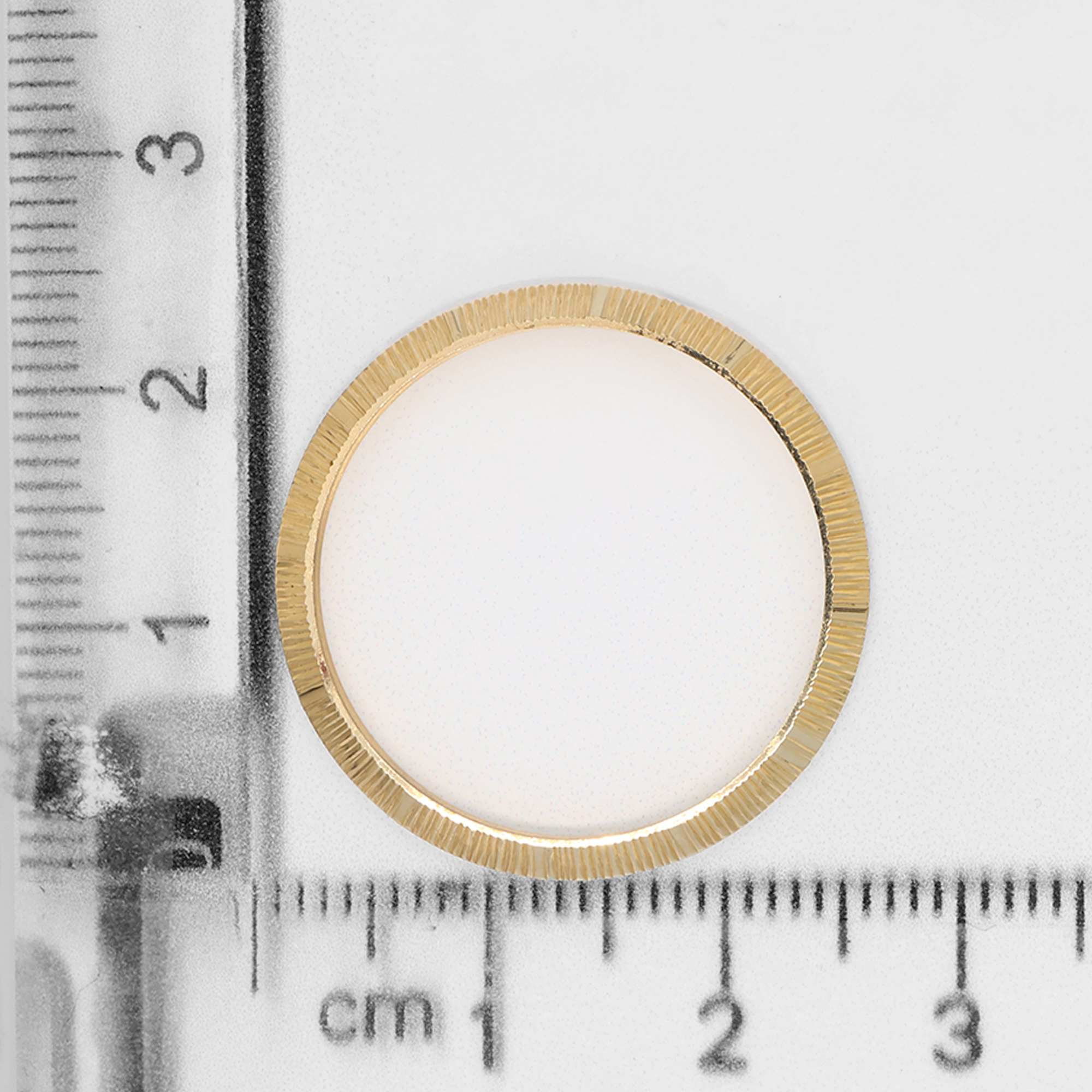 Factory original 18K yellow gold bark bezel for Rolex 26mm ref. 69278 thumbnail 2
