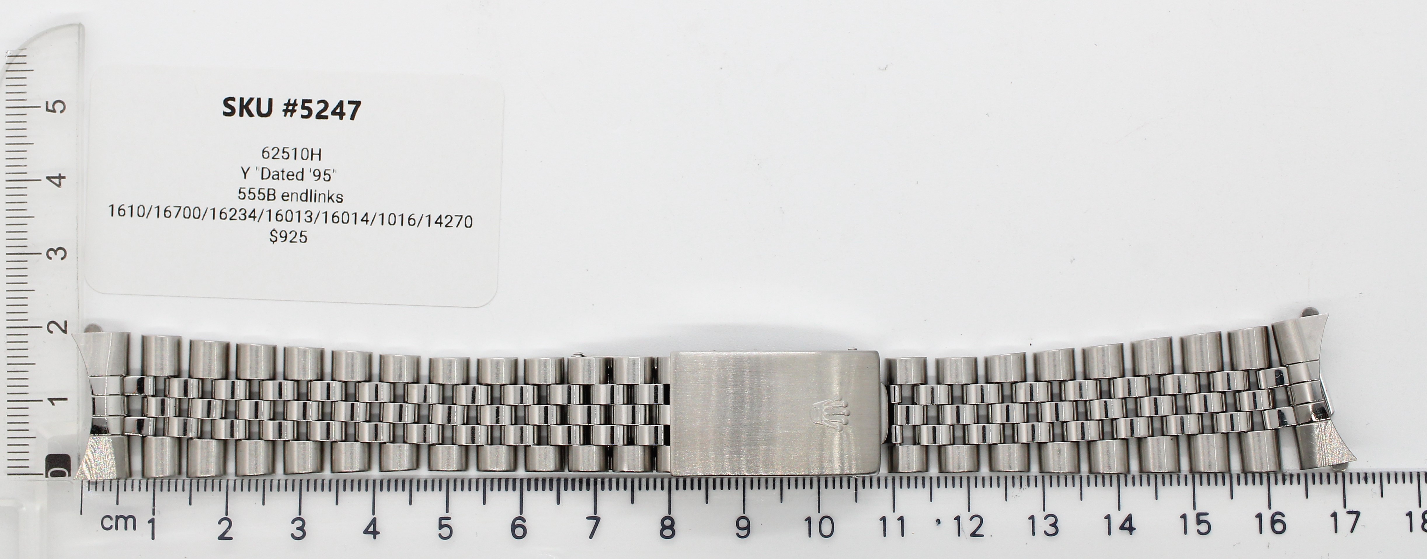 Watch band for Rolex Datejust 20 mm 1610 Jubilee thumbnail 1