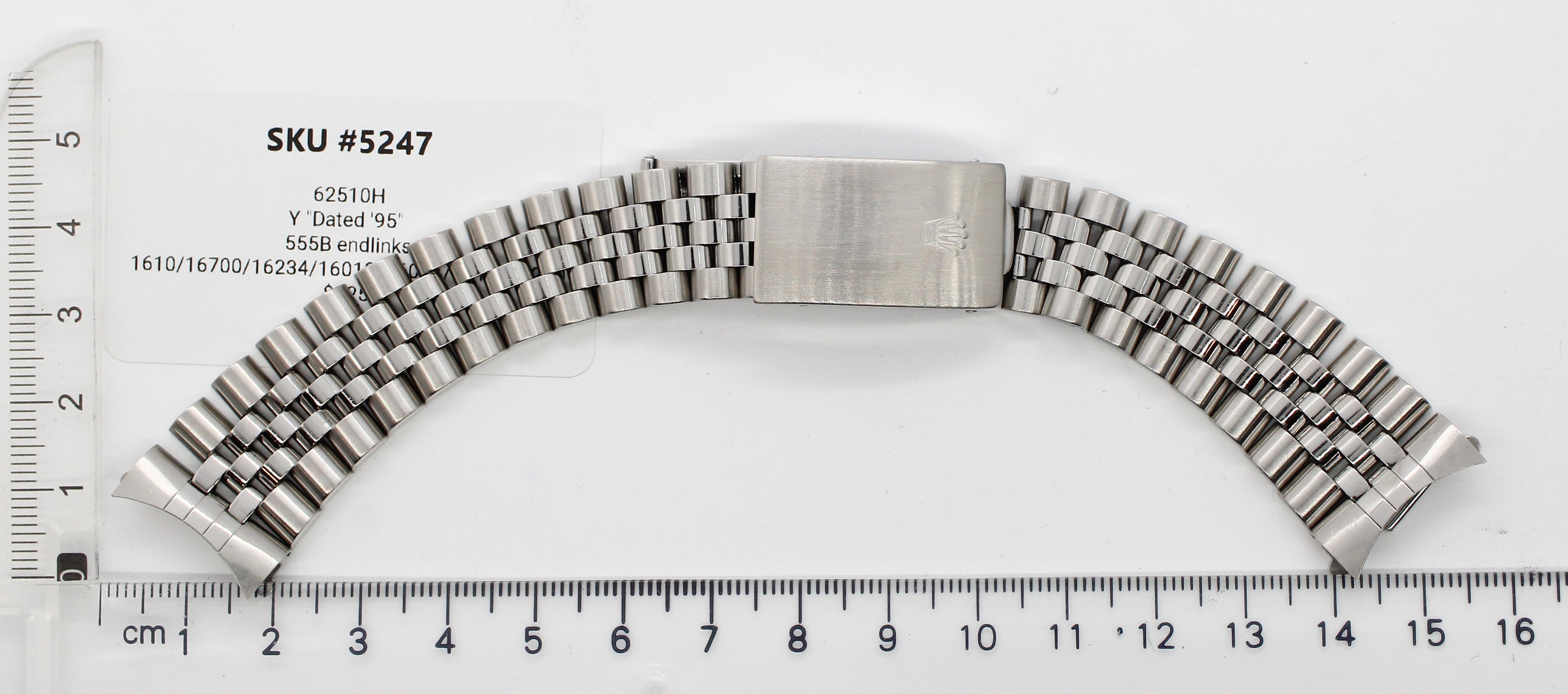 Watch band for Rolex Datejust 20 mm 1610 Jubilee thumbnail 3